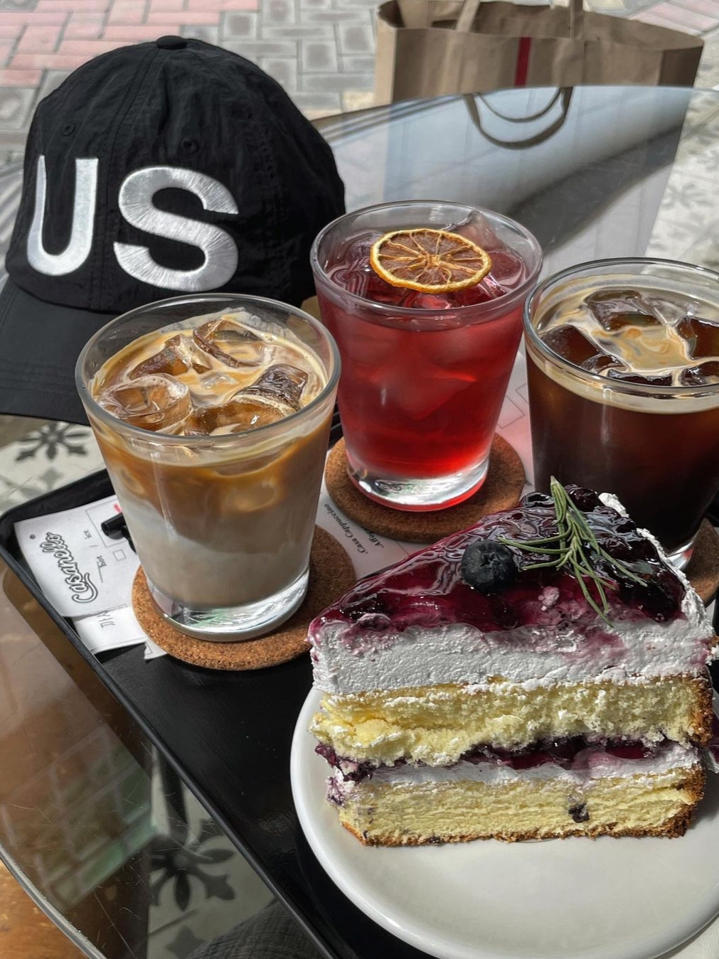 s/e/o Us Cap Black 착용 스타일 - 2