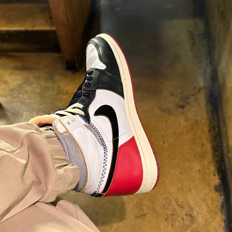 Jordan 1 x Union Retro High Black Toe 착용 스타일 - 2