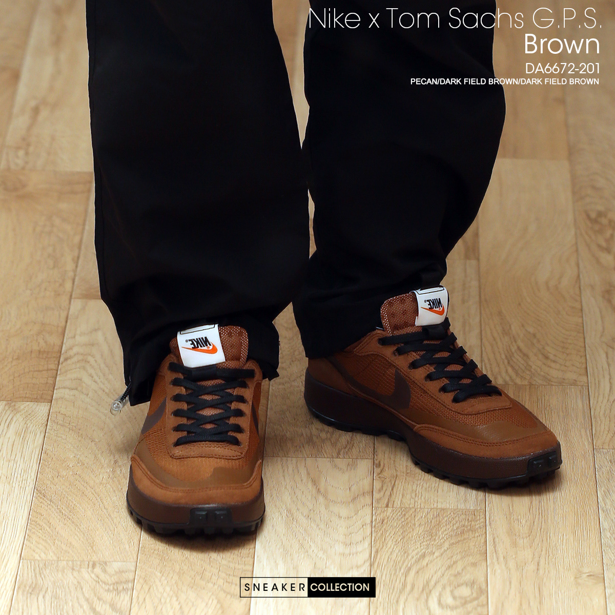 Nike x Tom Sachs General Purpose Shoe Brown 착용 스타일 - 1