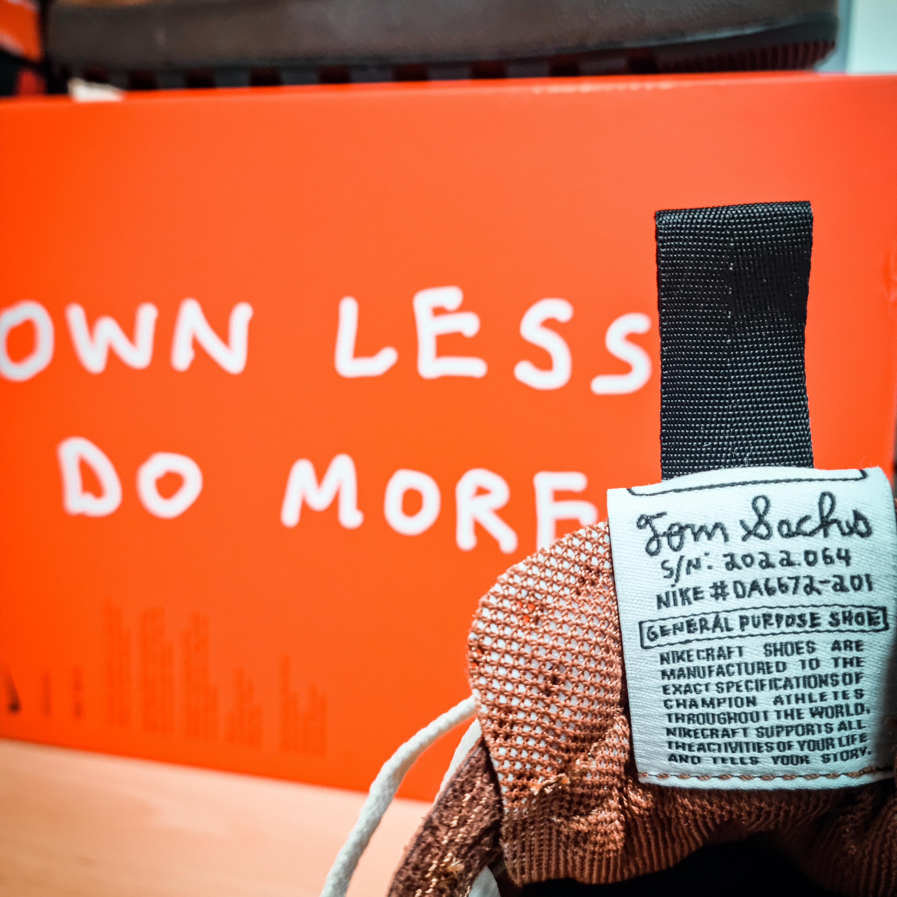 Nike x Tom Sachs General Purpose Shoe Brown 착용 스타일 - 3