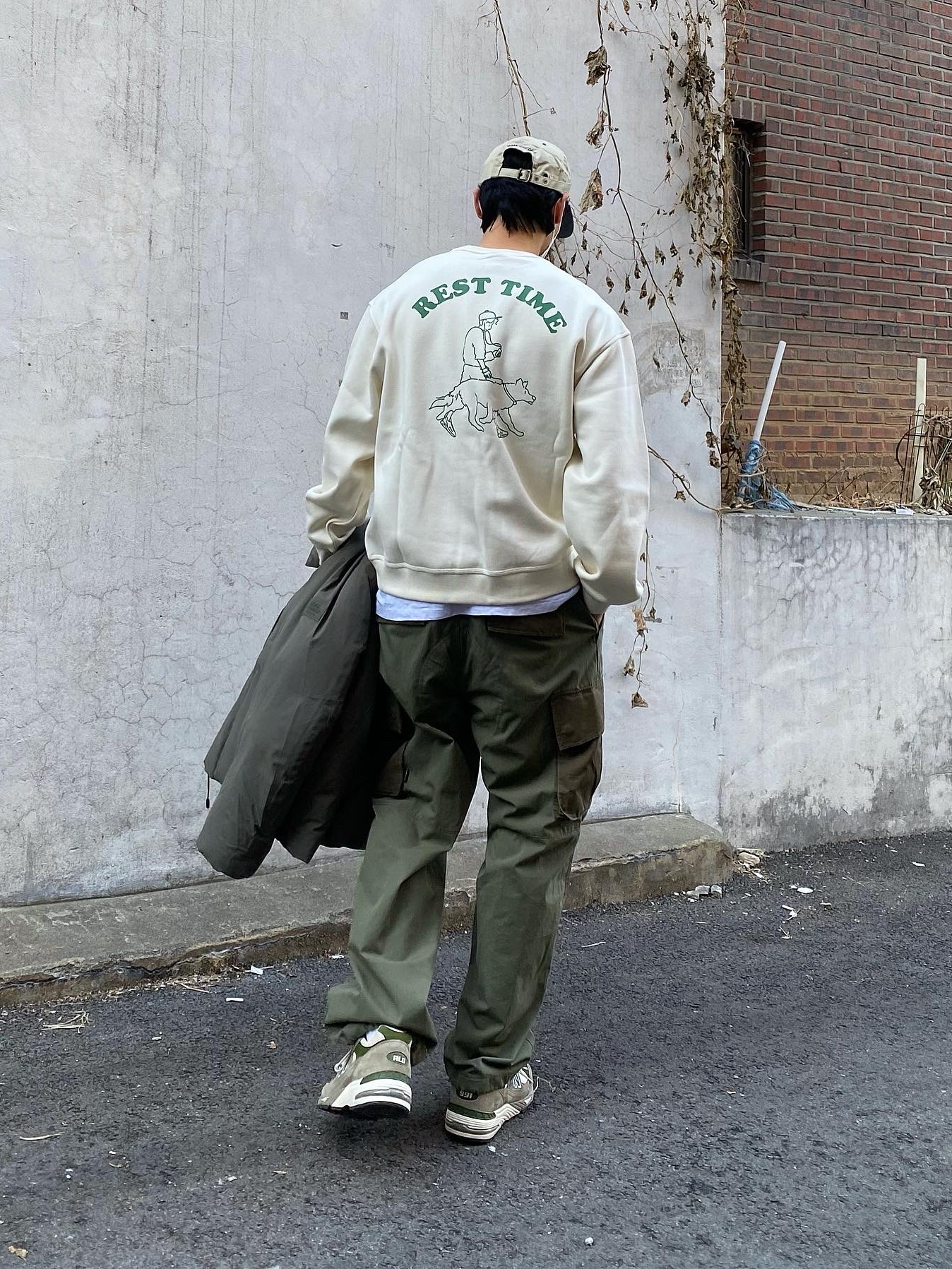 New Balance x Aime Leon Dore 991 Made in UK Grey 착용 스타일 - 2
