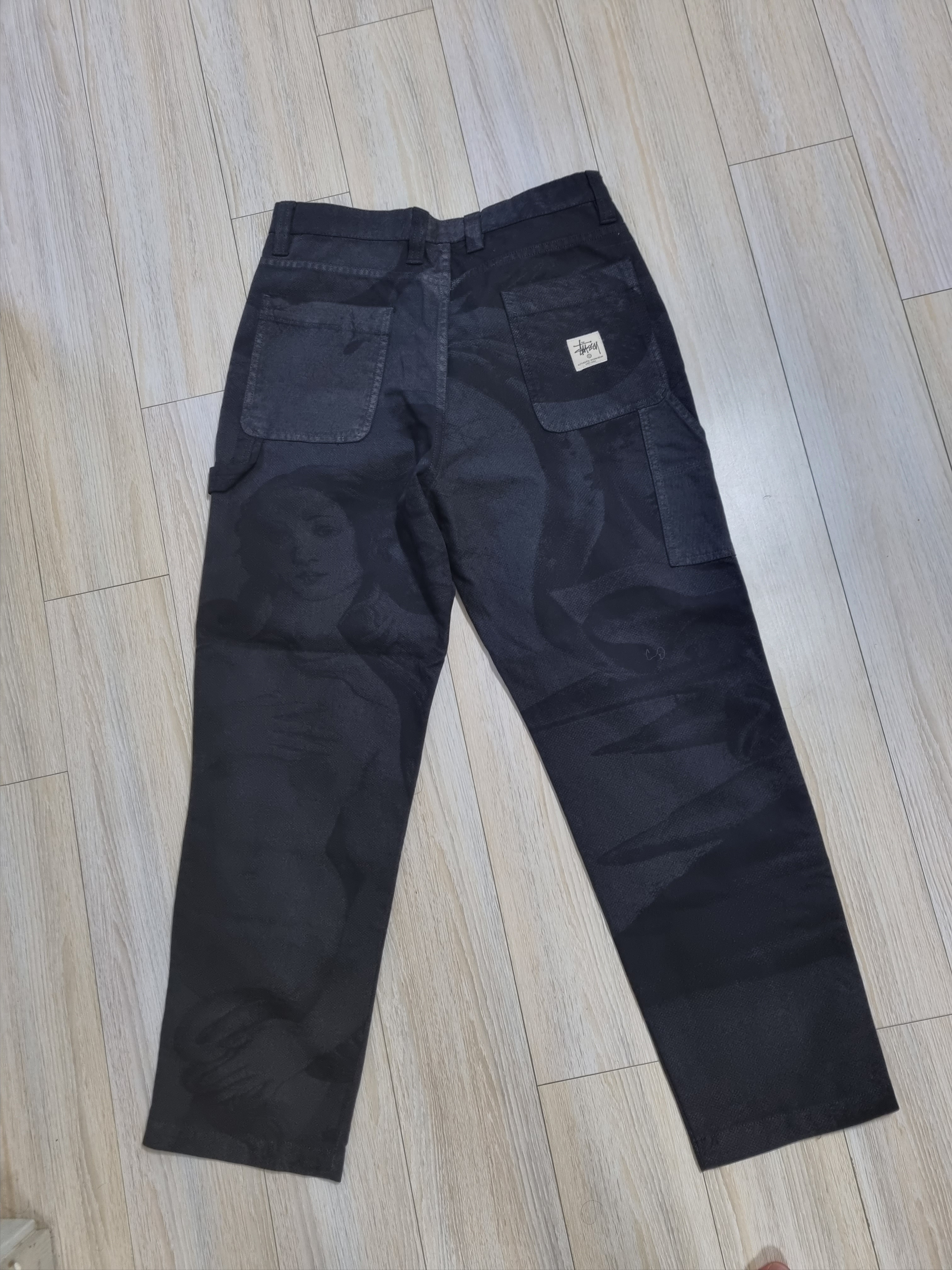 Stussy Venus Work Pants Black 착용 스타일