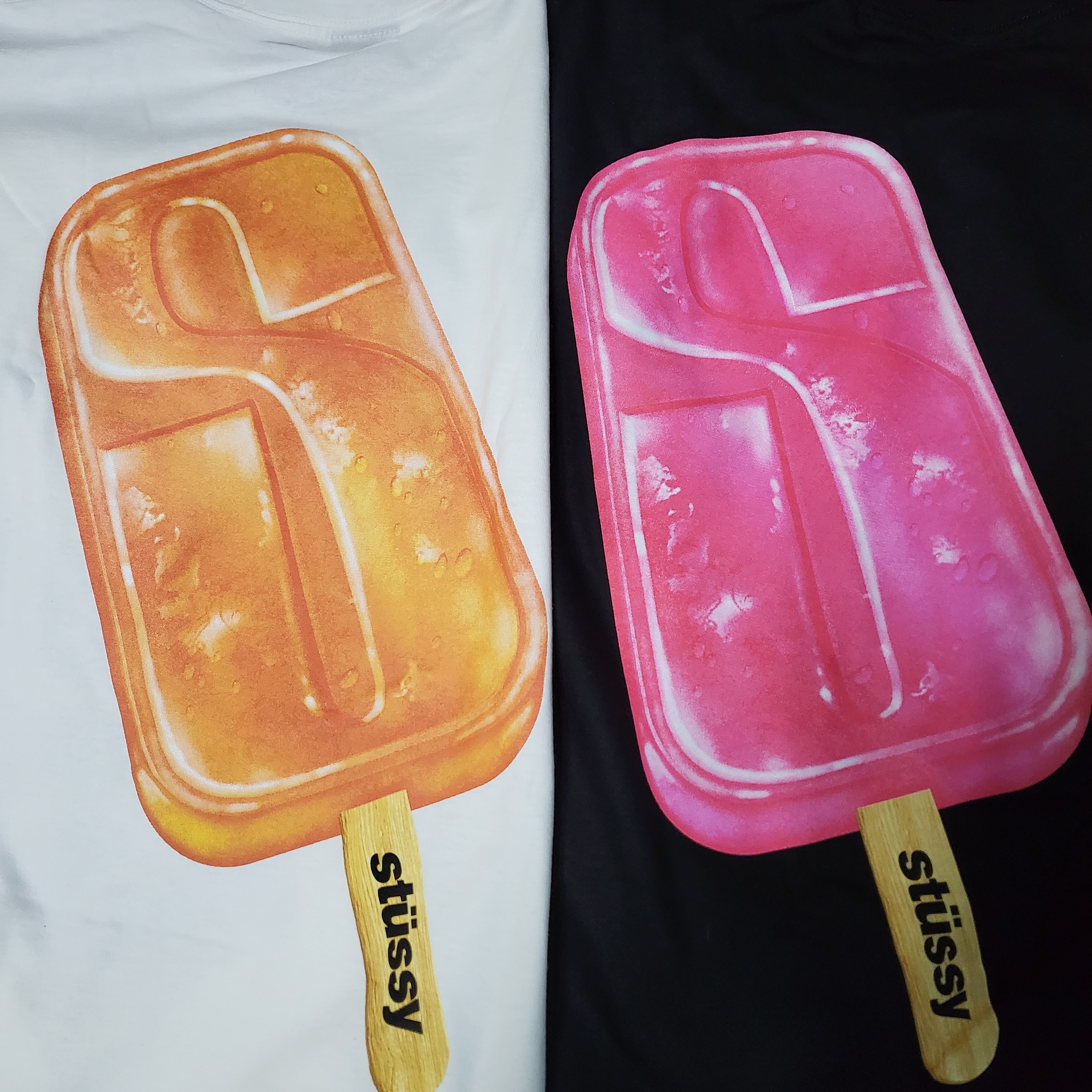 Stussy Popsicle T-Shirt Black 착용 스타일