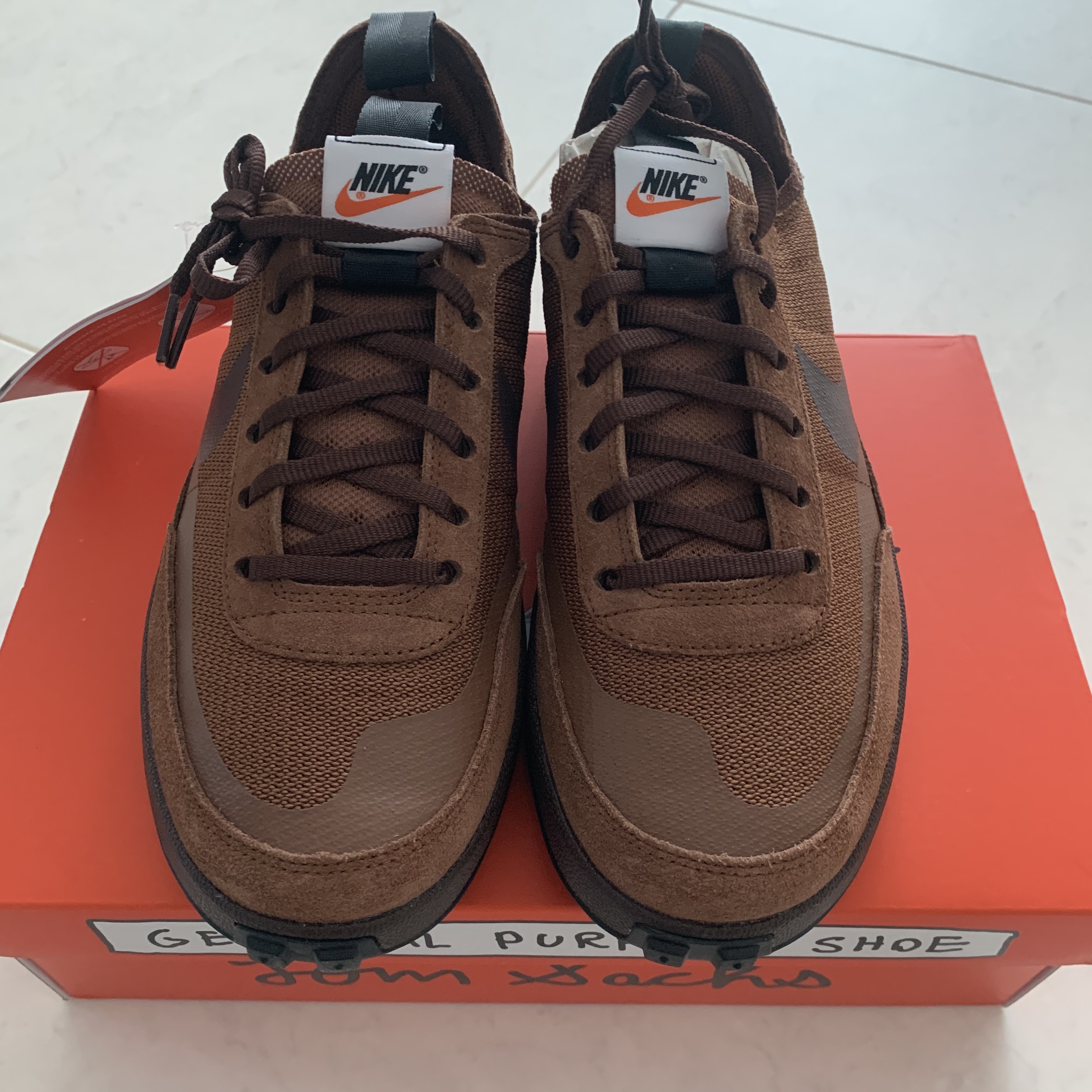 Nike x Tom Sachs General Purpose Shoe Brown 착용 스타일 - 2