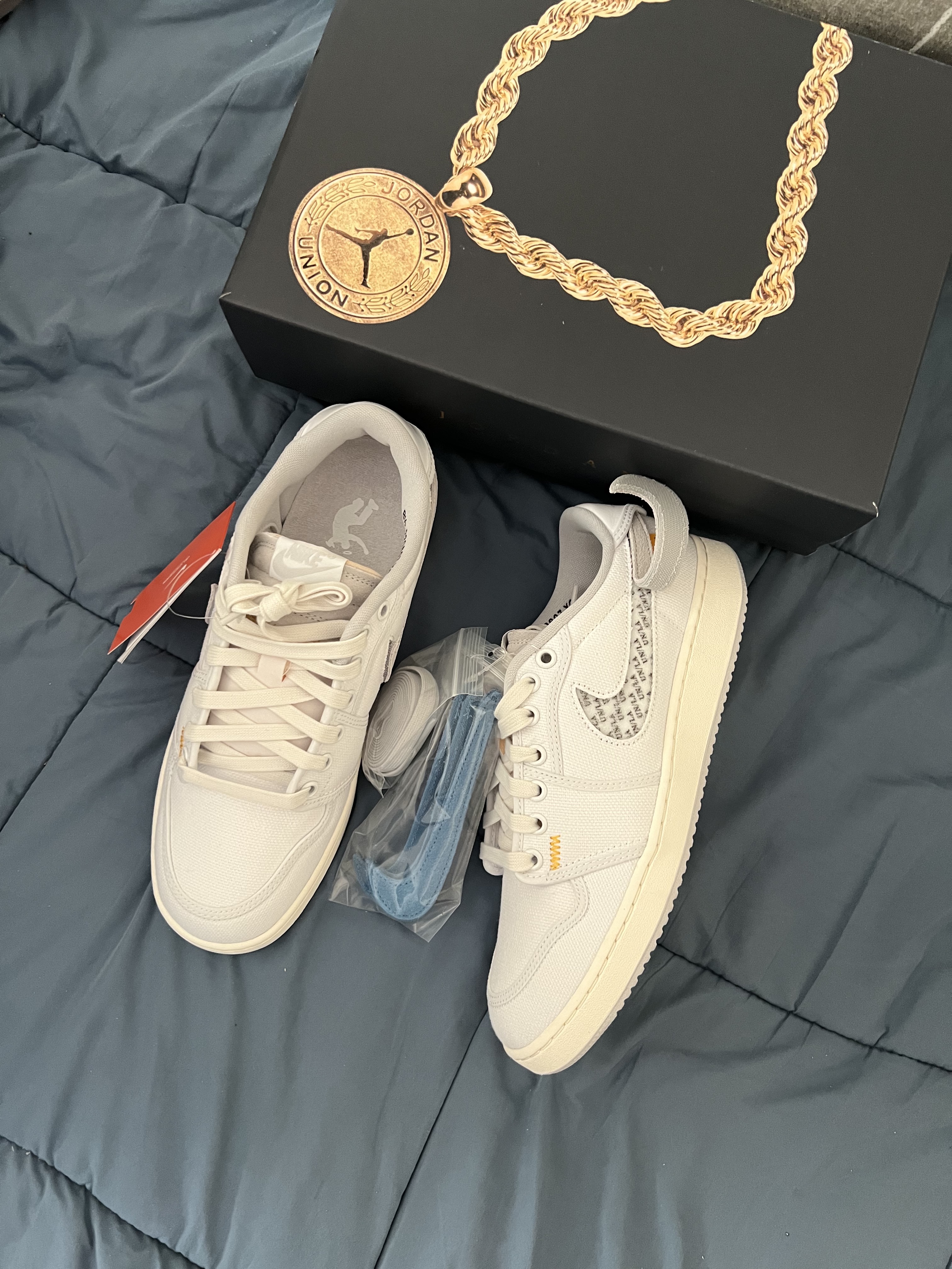 Jordan 1 x Union KO Low White 착용 스타일