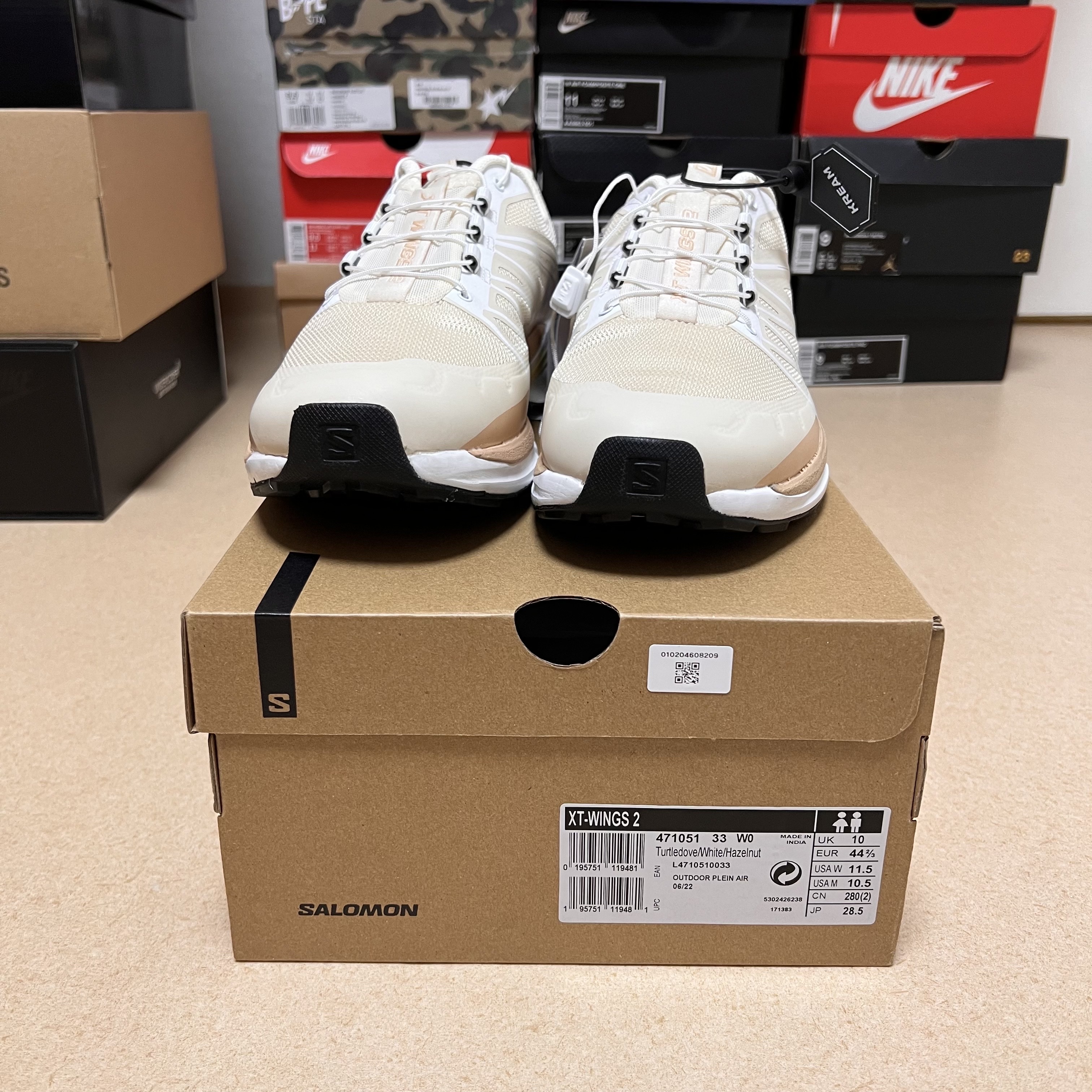 Salomon XT-Wings 2 Turtledove 착용 스타일 - 3