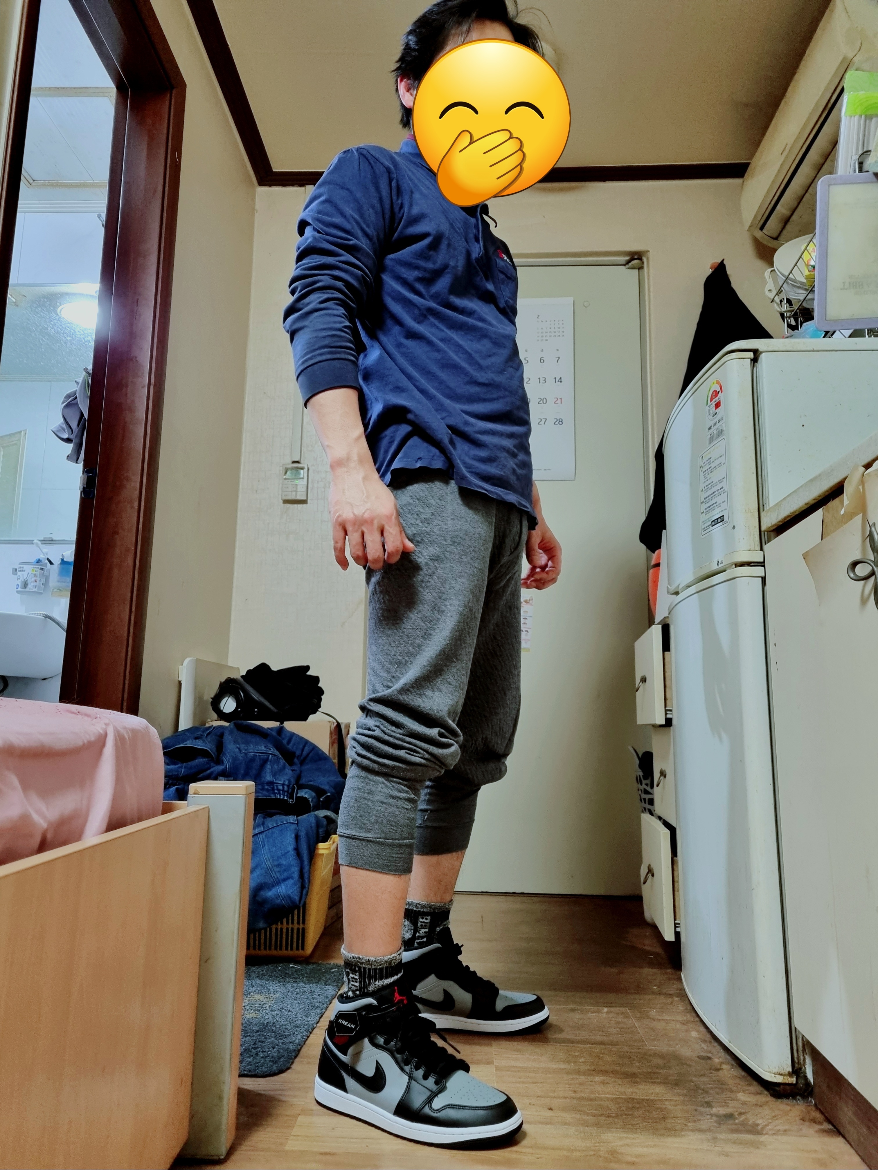 Jordan 1 Mid Shadow 착용 스타일