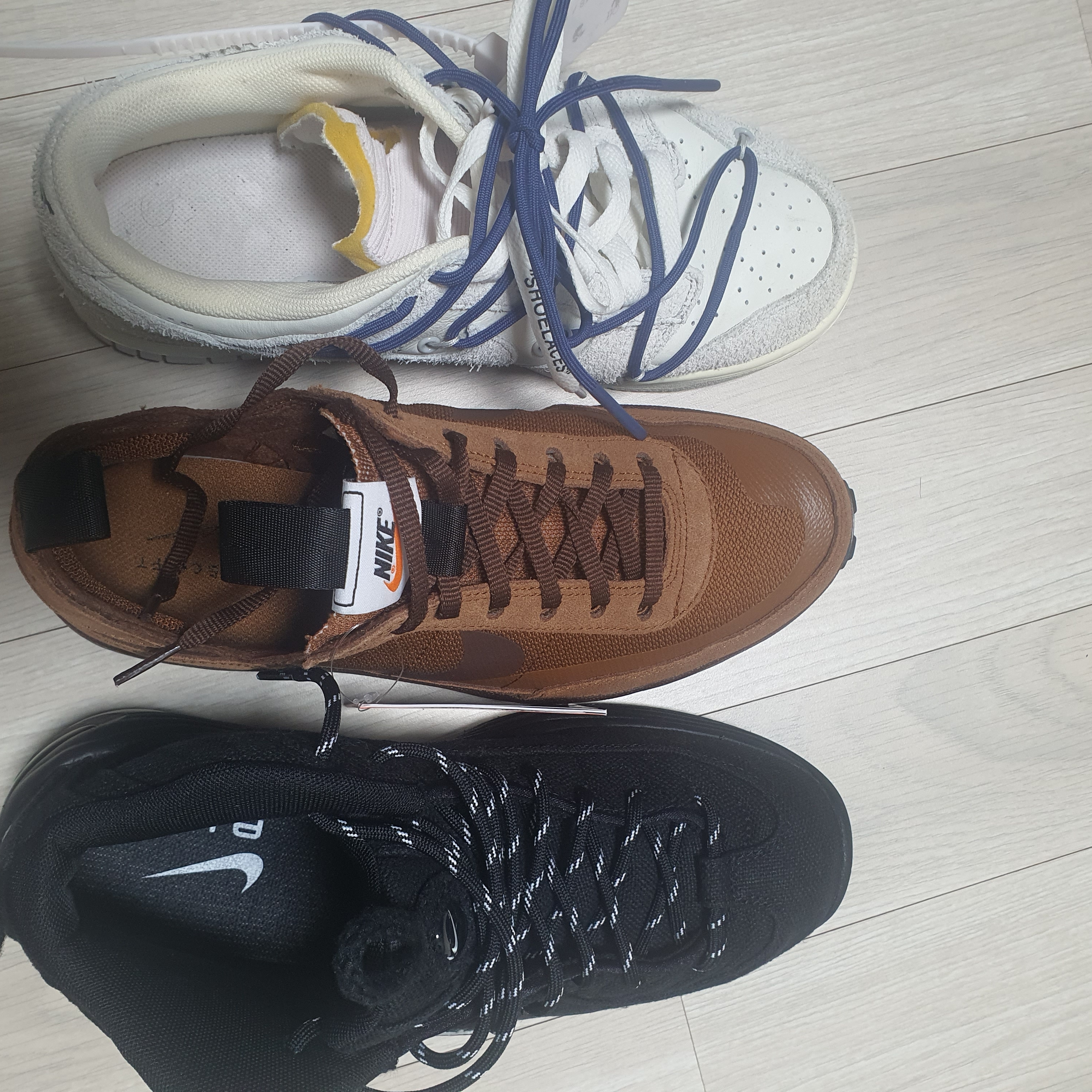 Nike x Tom Sachs General Purpose Shoe Brown, Nike x Stussy Air Penny II Black 착용 스타일 - 2