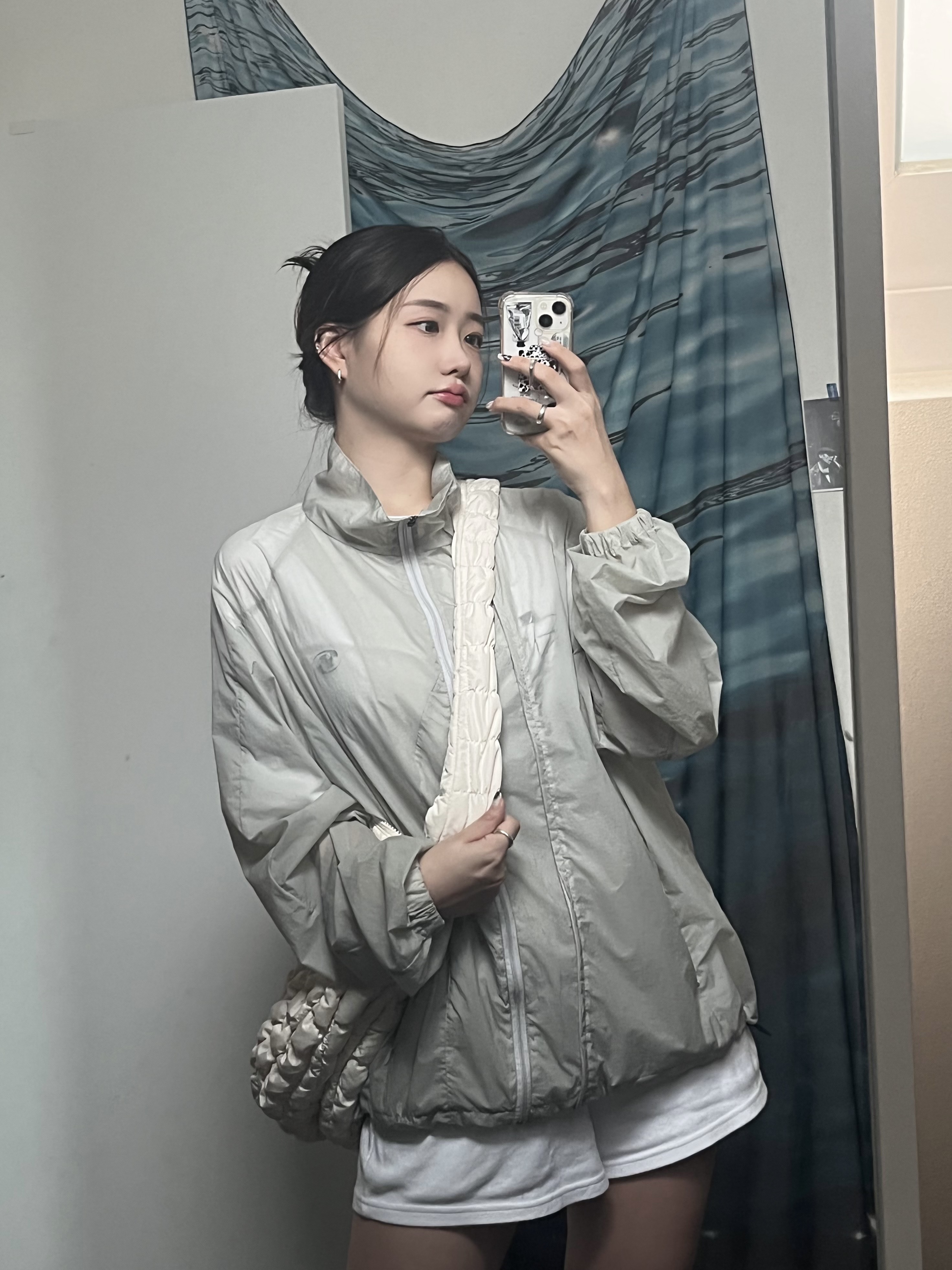 Sansan Gear Light Jacket Gray - 22SS 착용 스타일