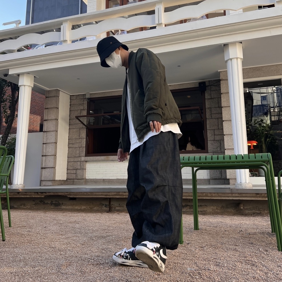 Nike x Peaceminusone Air Force 1 Low Para-Noise 착용 스타일