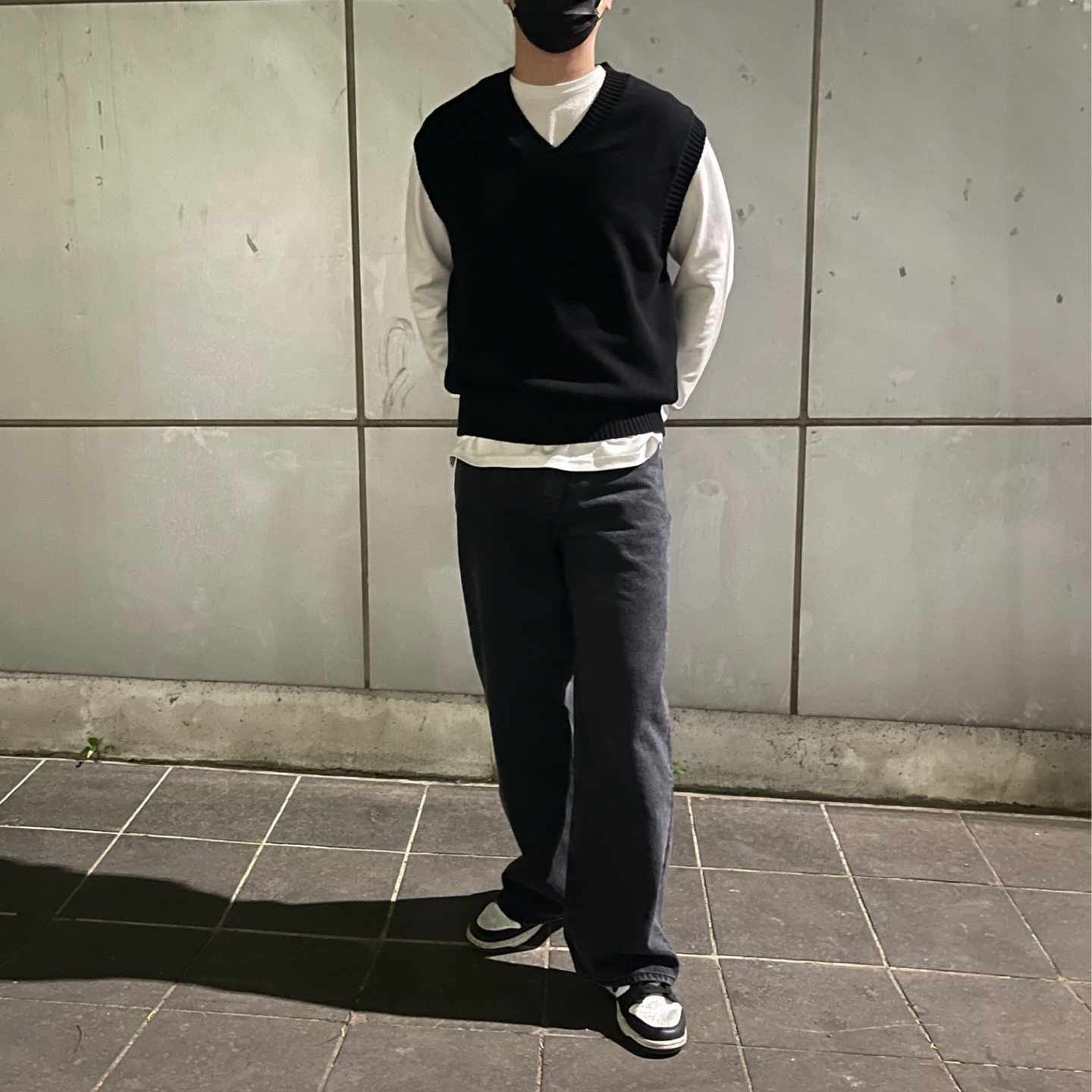 Nike Dunk Low Retro Black 착용 스타일
