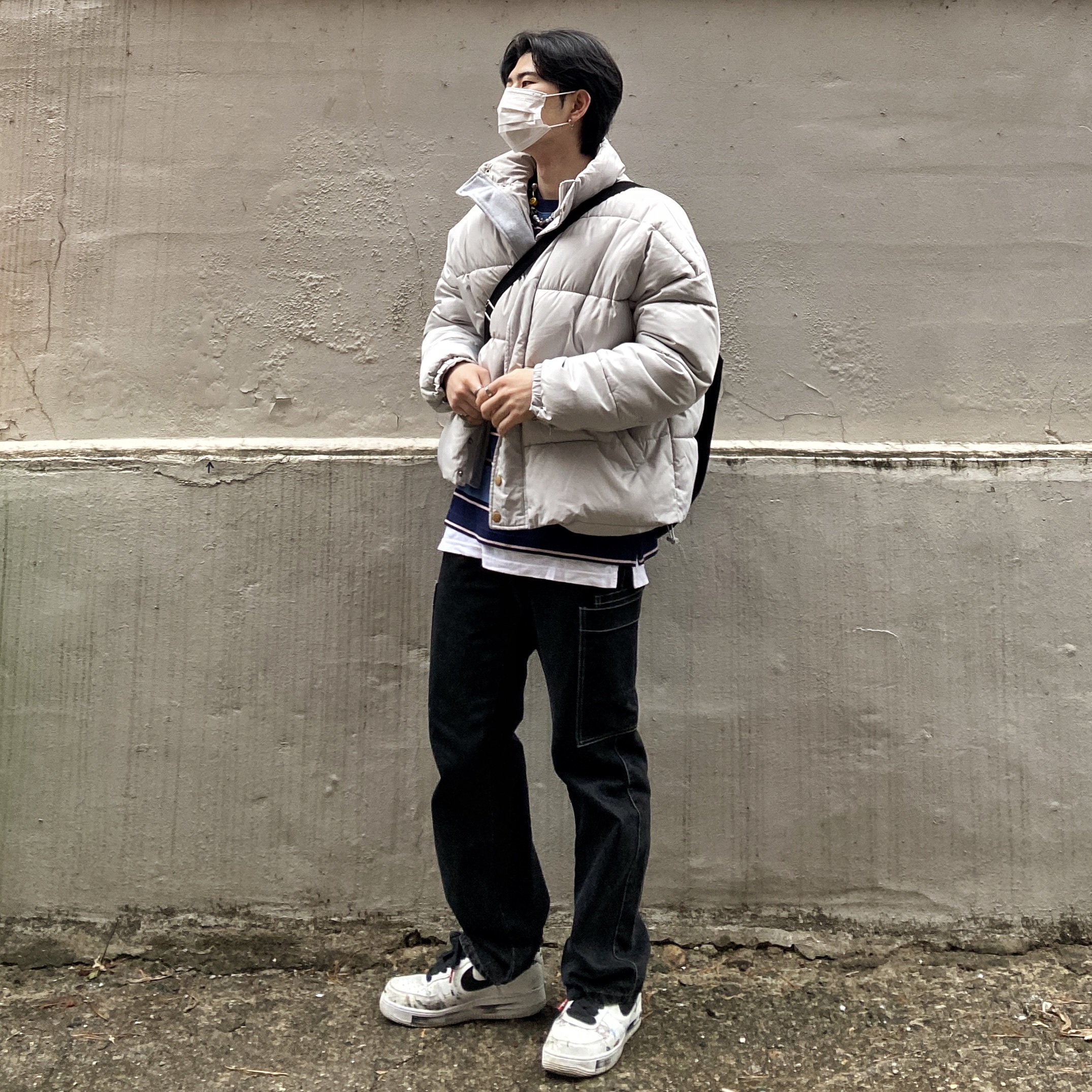 Nike x Peaceminusone Air Force 1 Low Para-Noise 2.0 착용 스타일