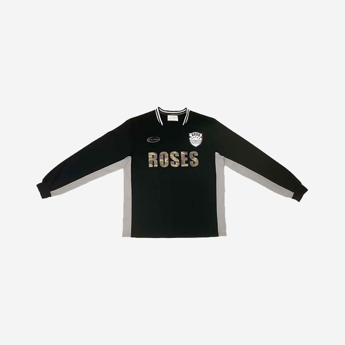 2000아카이브스 오버사이즈 스포티 티셔츠 블랙 카모