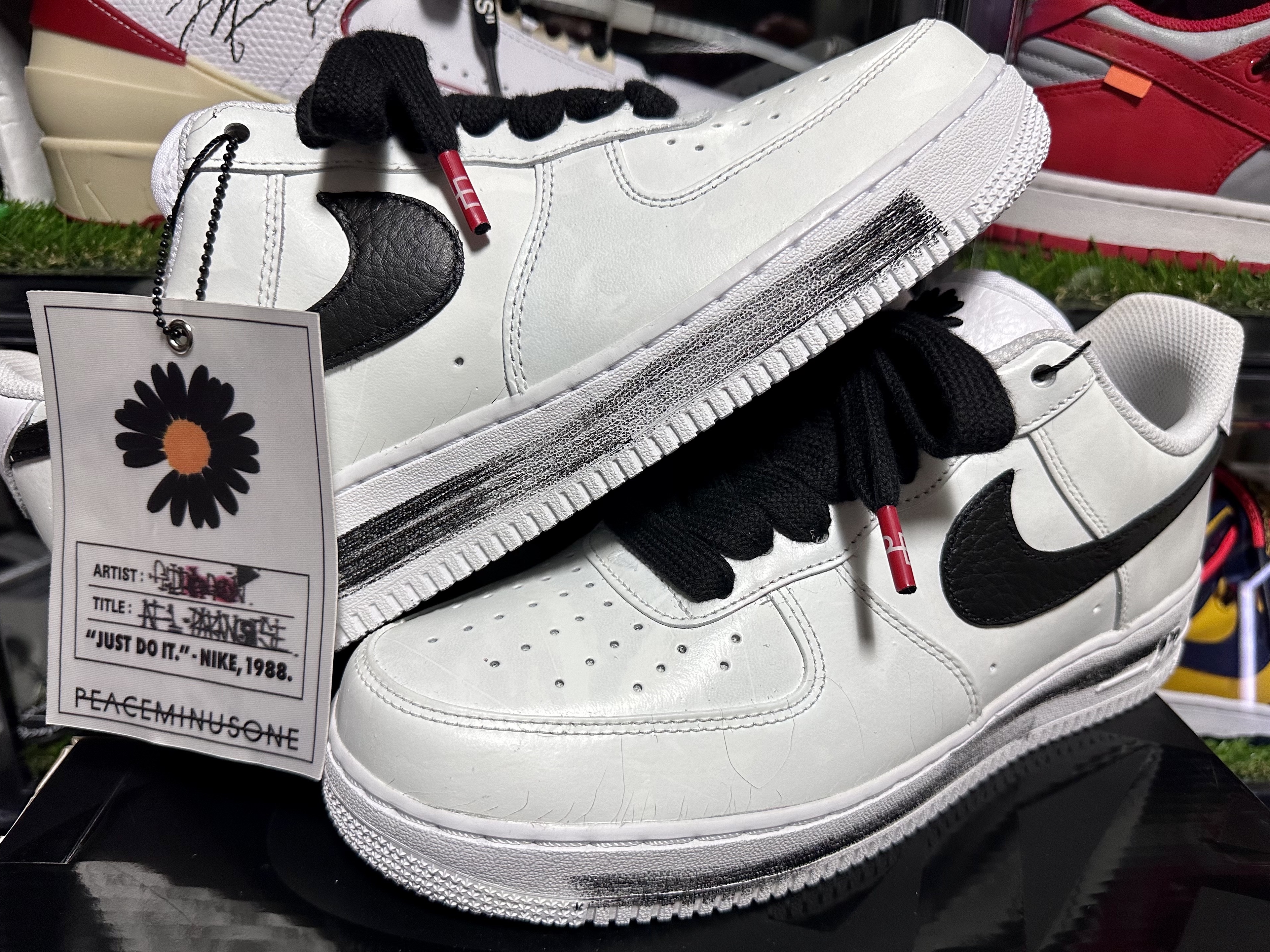 Nike x Peaceminusone Air Force 1 Low Para-Noise 2.0, Jordan 1 Low OG Starfish 착용 스타일 - 3