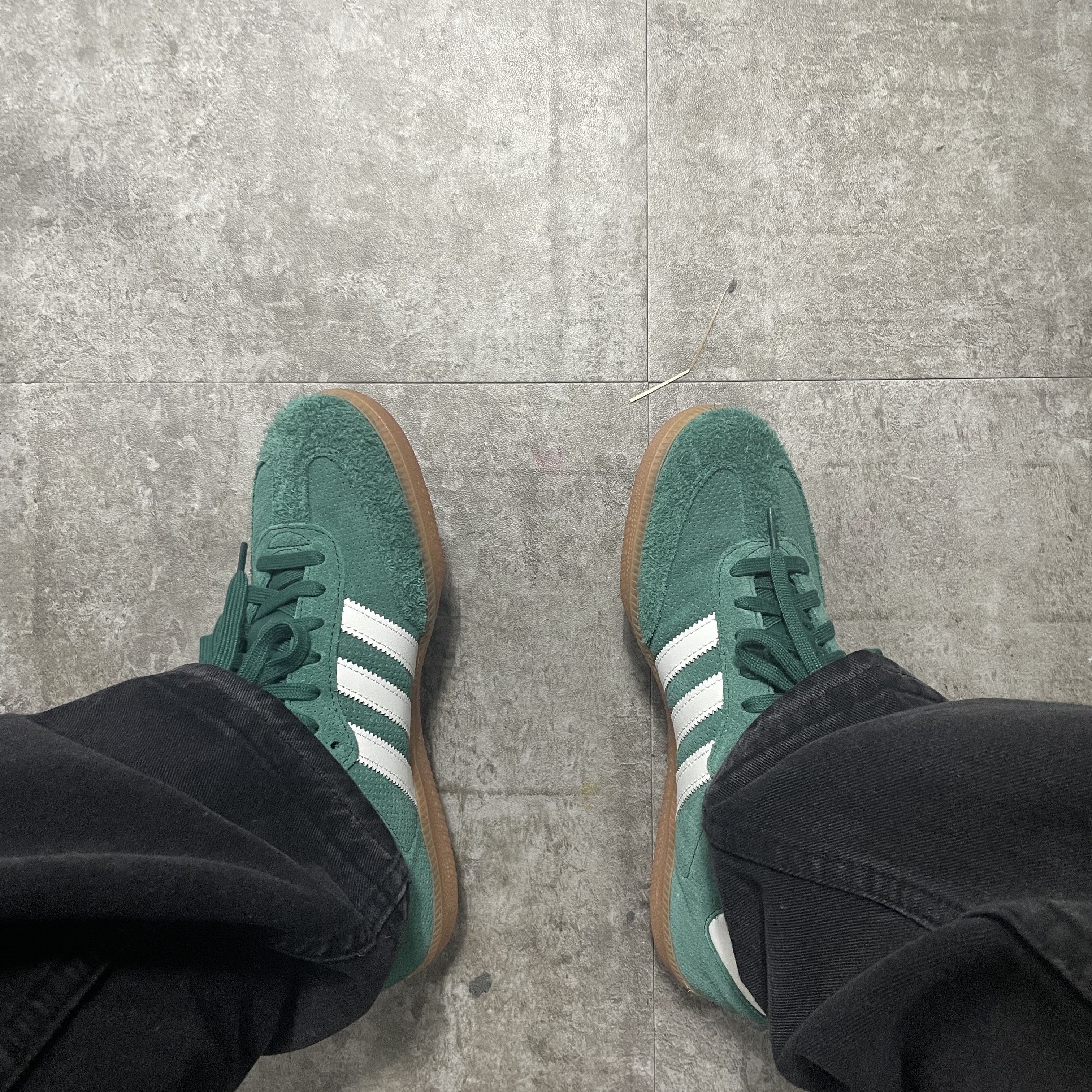 Adidas Samba OG Collegiate Green 착용 스타일