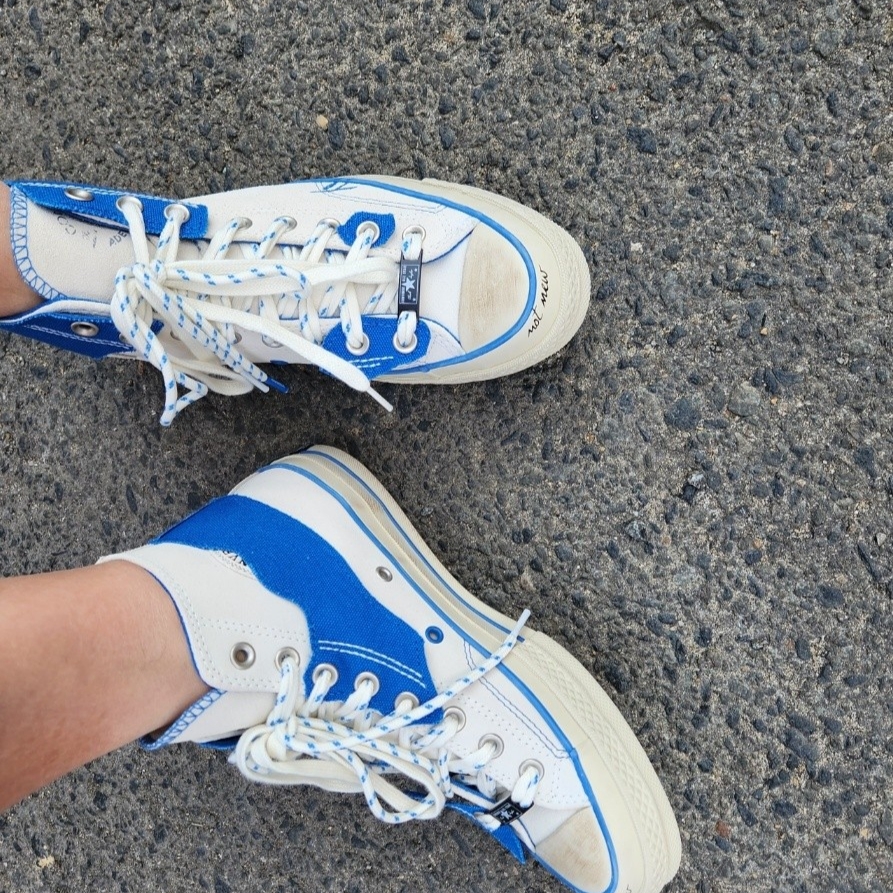 Converse x Ader Error Chuck 70 High White 착용 스타일 - 1