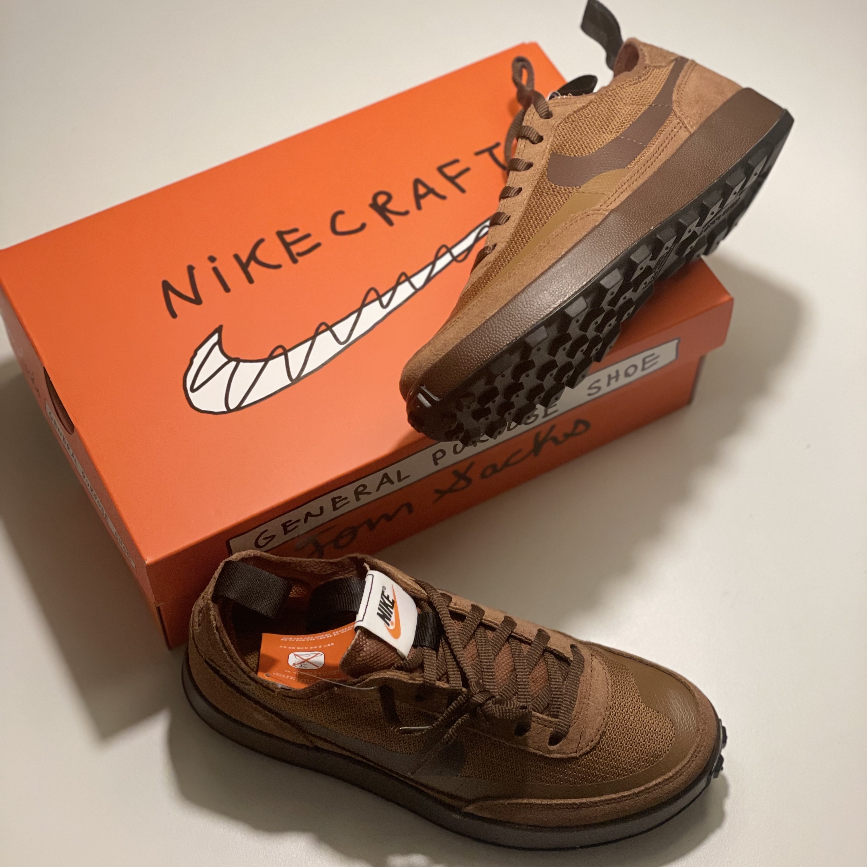 Nike x Tom Sachs General Purpose Shoe Brown 착용 스타일 - 1