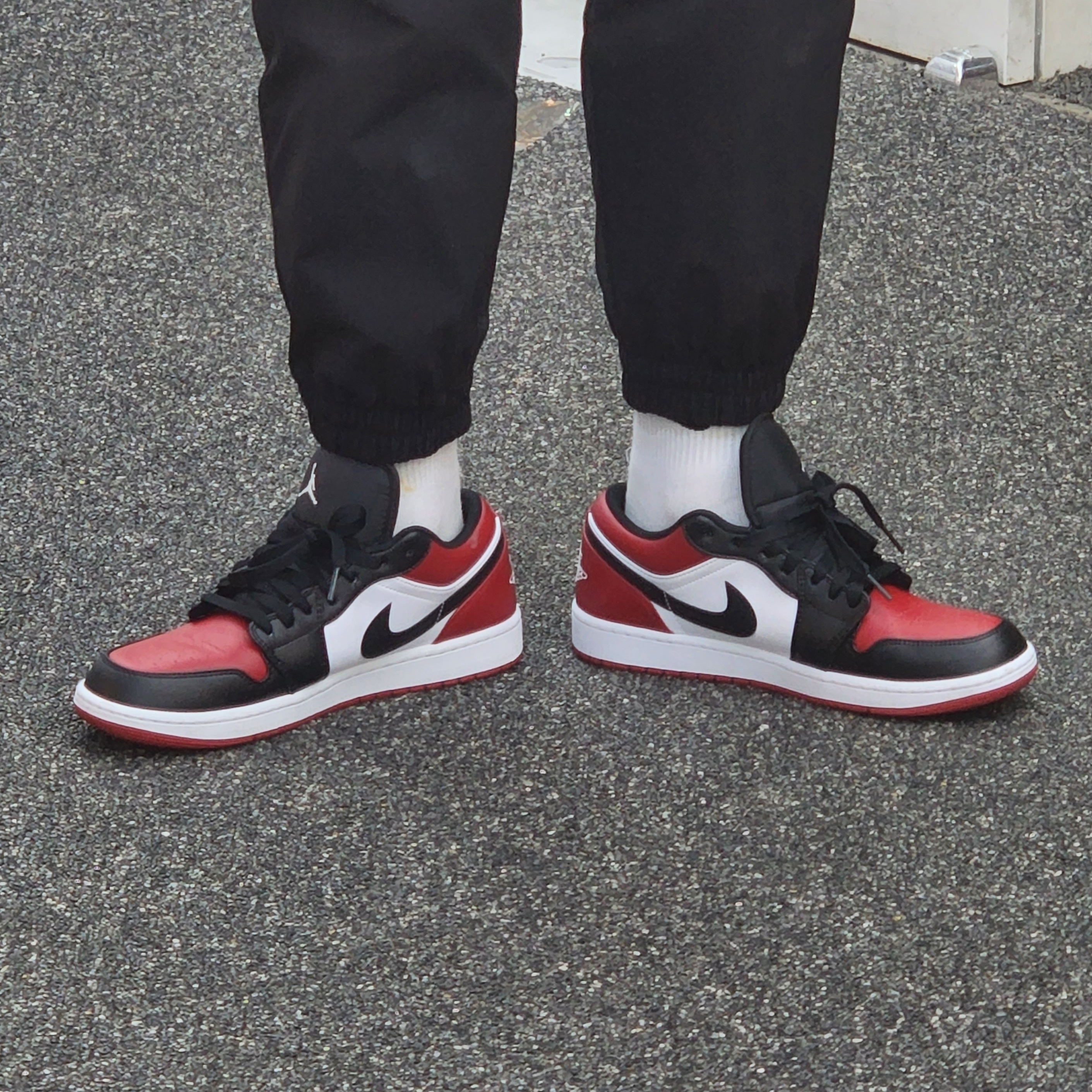 Jordan 1 Low Bred Toe 착용 스타일
