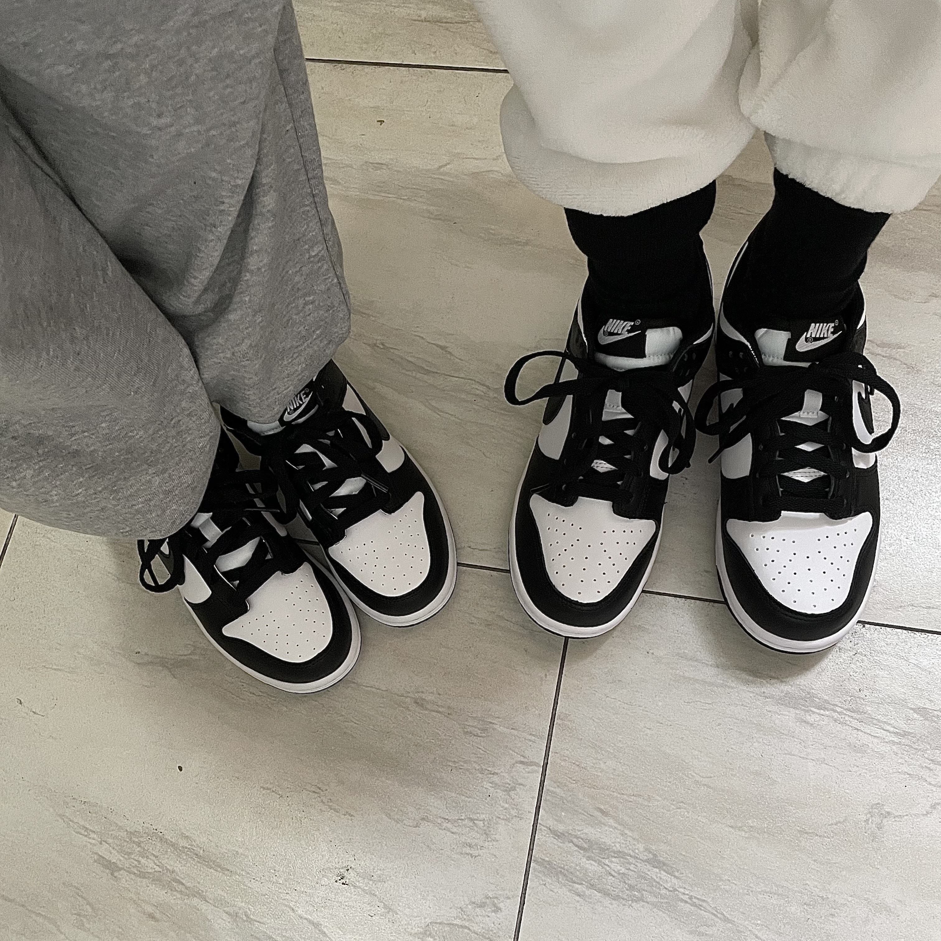 (GS) Nike Dunk Low Black 착용 스타일