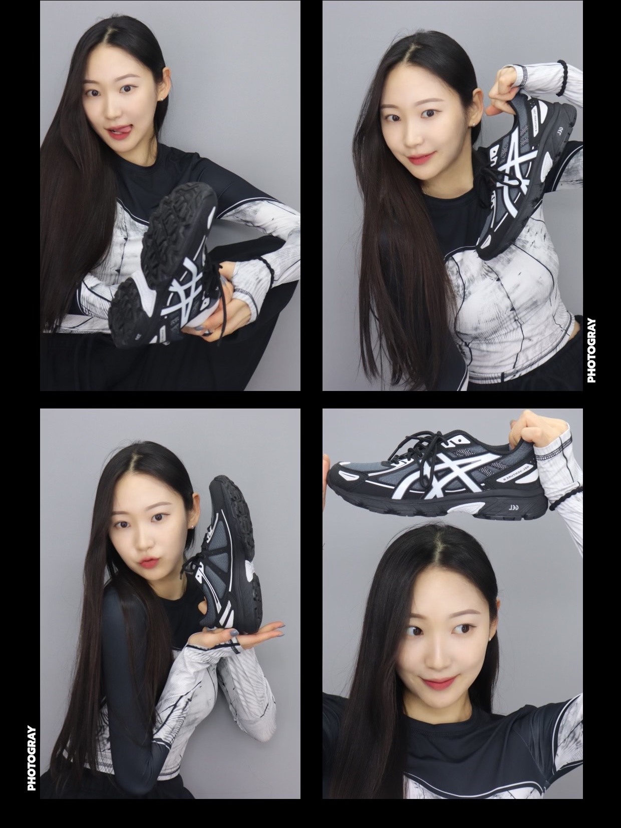 Asics Gel-Venture 6 Carrier Grey 착용 스타일