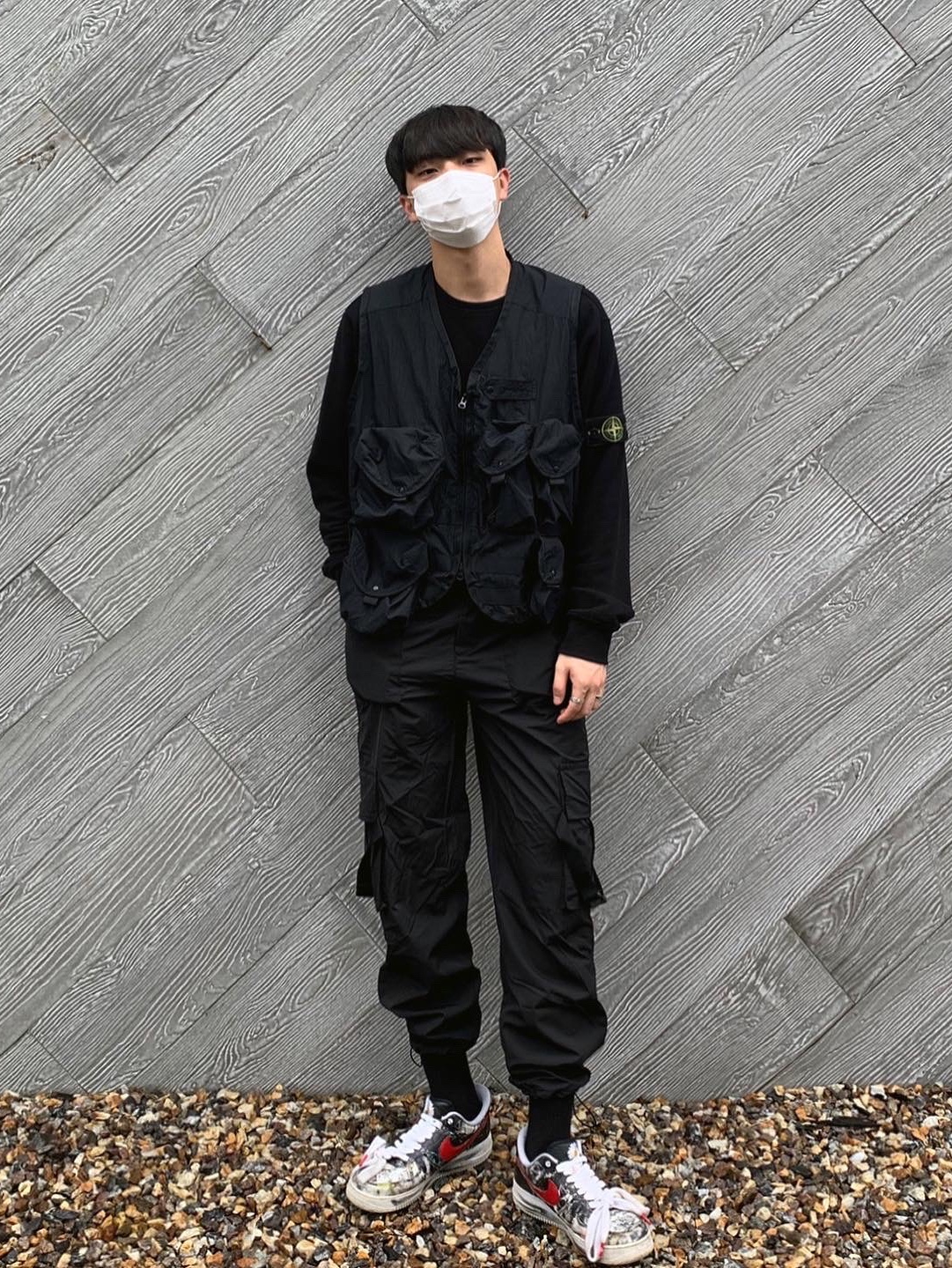 Nike x Peaceminusone Air Force 1 Low Para-Noise, Nike x Peaceminusone Air Force 1 Low Para-Noise - Korea Exclusive 착용 스타일