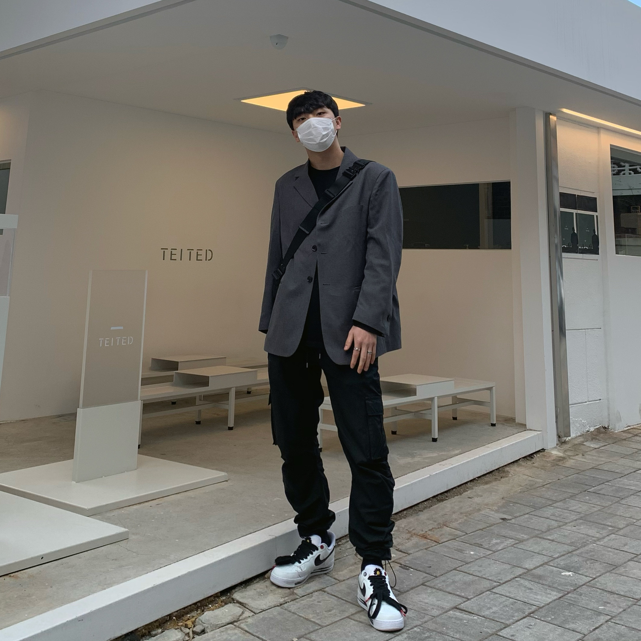 Nike x Peaceminusone Air Force 1 Low Para-Noise 2.0, Nike x Peaceminusone Air Force 1 Low Para-Noise - Korea Exclusive 착용 스타일 - 1