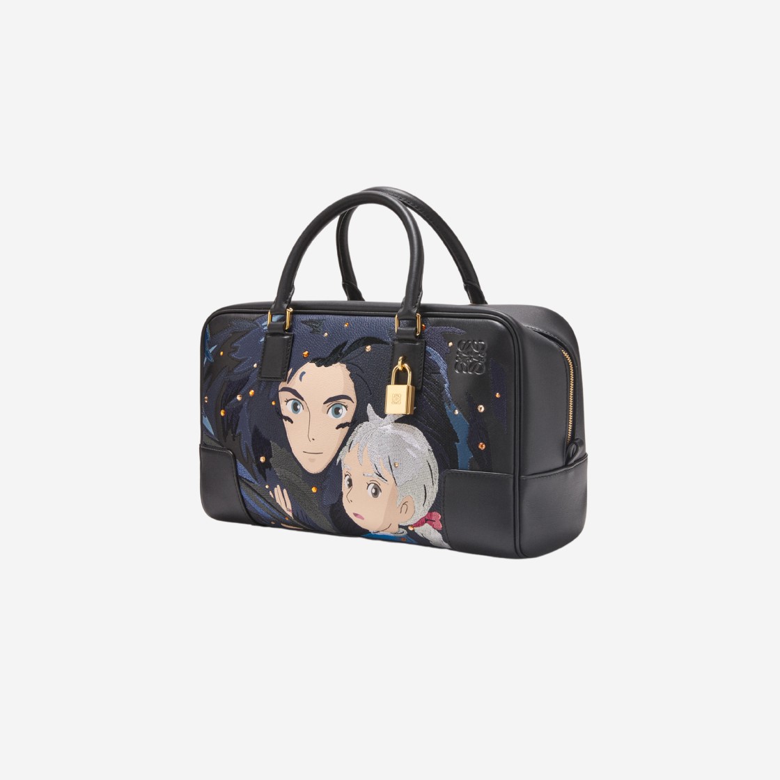 Loewe x Howl's Moving Castle Amazona 28 Bag in Nappa Calfskin Black 상세 이미지 2