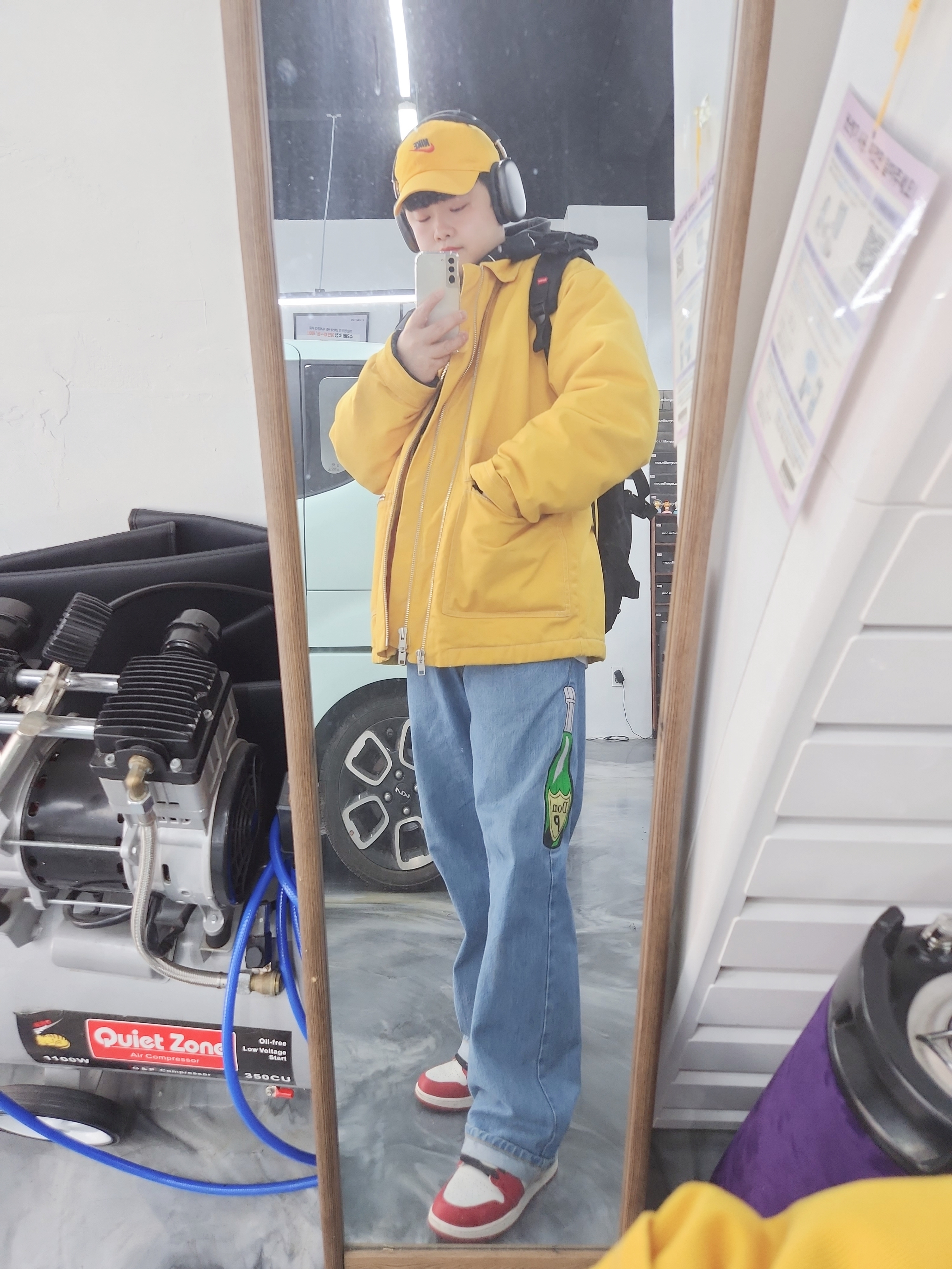 Apple AirPods Max Lightning Space Gray (Korean Ver.), Palace Handbag Baggies Jean Stone Wash - 21SS 착용 스타일 - 2