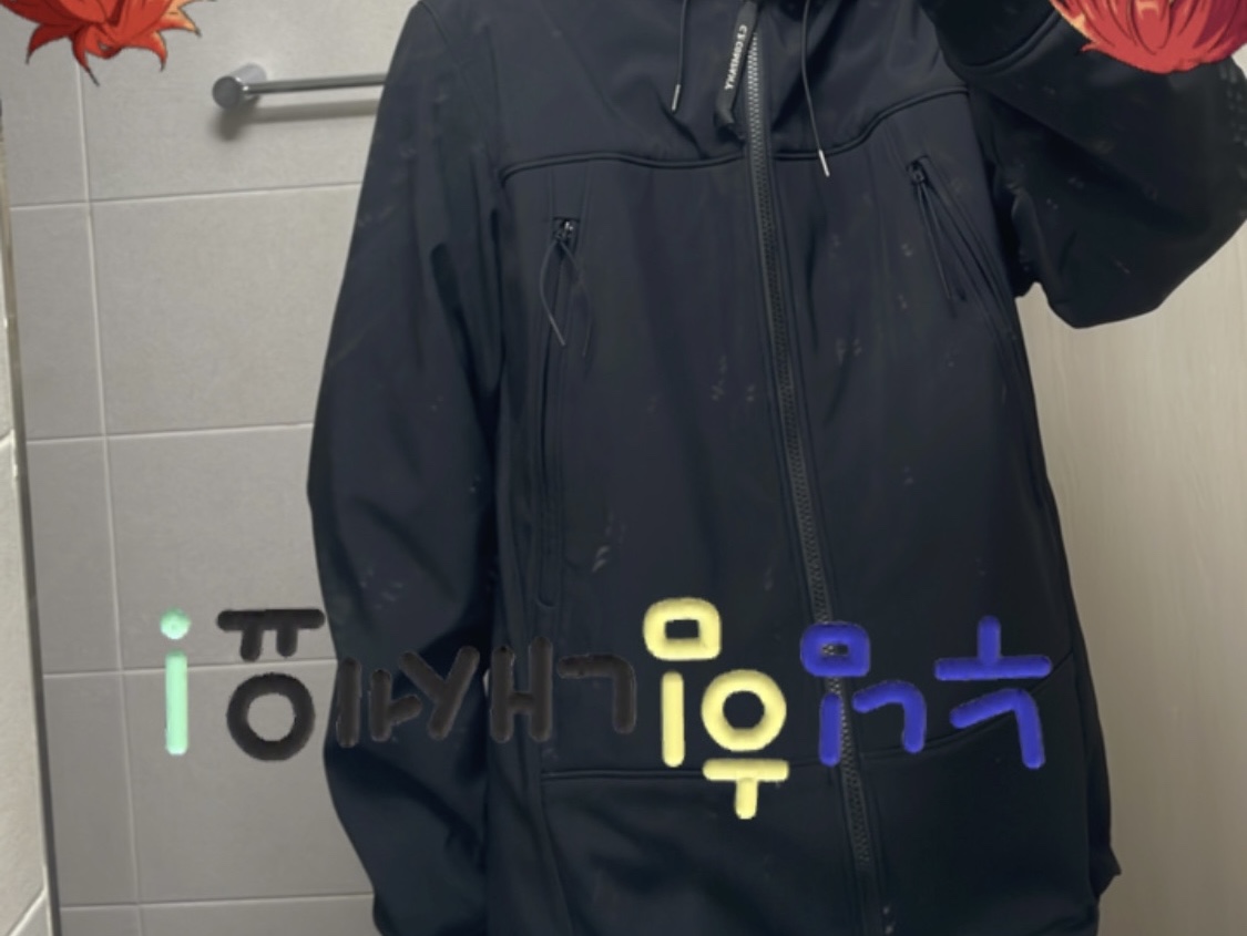 C.P. Company Shell-R Goggle Jacket Black - 22FW 착용 스타일