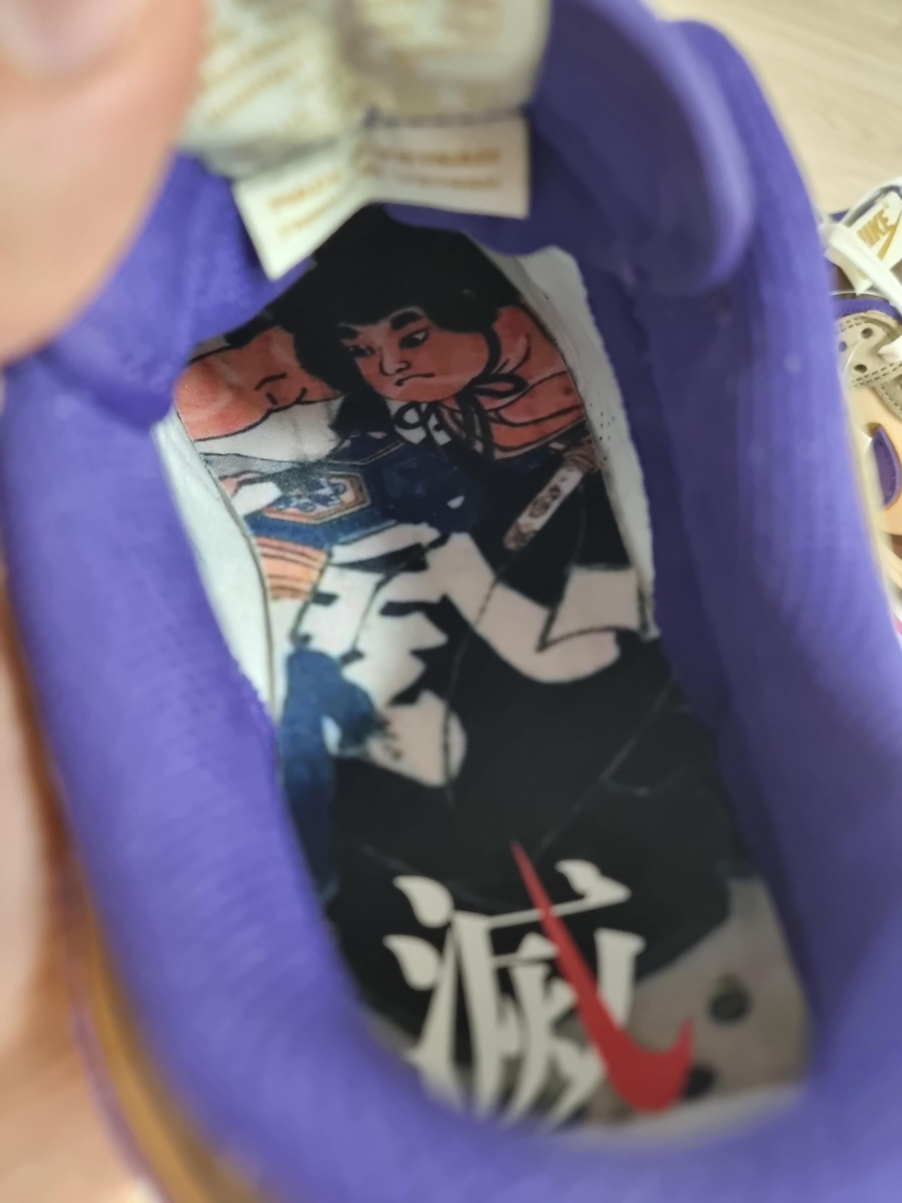 Nike Dunk Low White Onyx Court Purple 착용 스타일 - 3