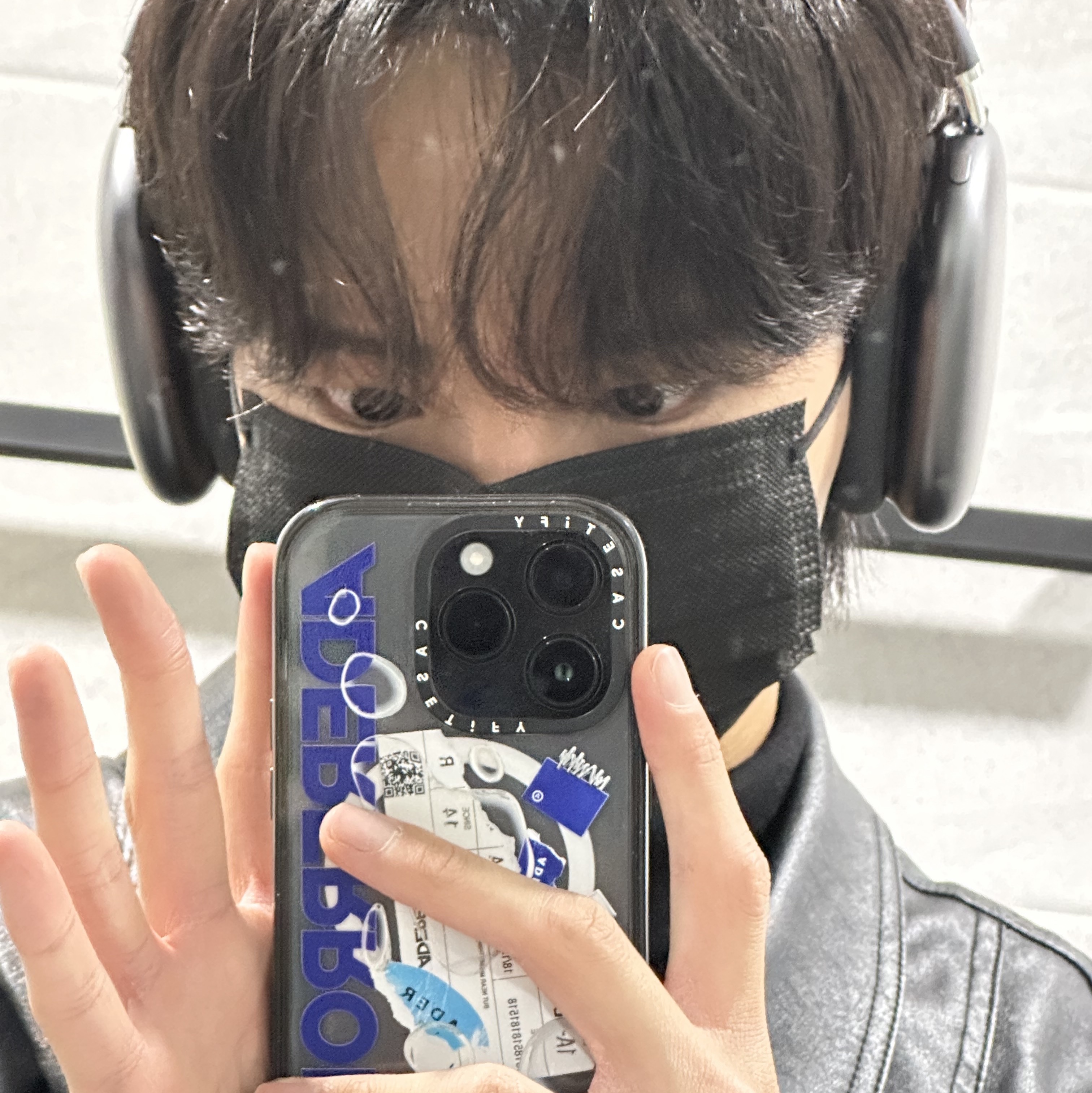 Apple AirPods Max Lightning Space Gray (Korean Ver.), Casetify x Ader Error iPhone Sticker Magsafe Case Clear 착용 스타일