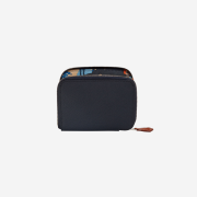 Hermes Silk'In Compact Wallet Epsom Barenia & Palladium Bleu Indigo Caban Jaune Ambre