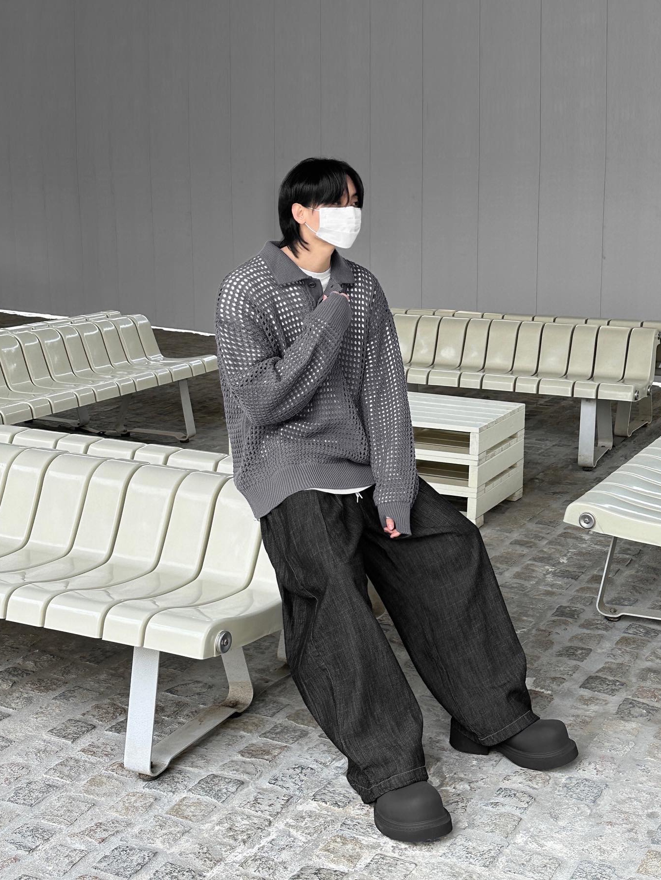 Balenciaga Steroid Derby Black 착용 스타일 - 1