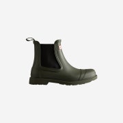Hunter Commando Chelsea Boots Dark Olive