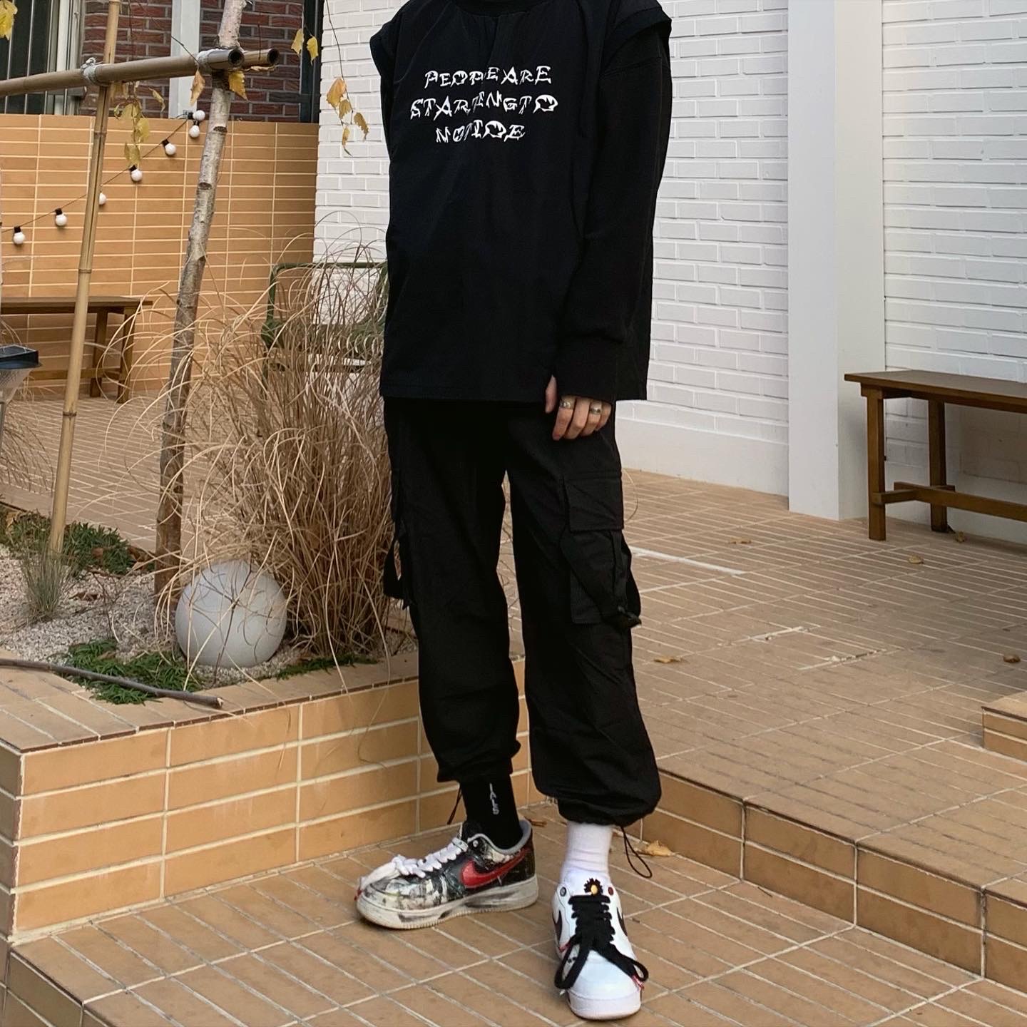 Nike x Peaceminusone Air Force 1 Low Para-Noise 2.0, Nike x Peaceminusone Air Force 1 Low Para-Noise - Korea Exclusive 착용 스타일 - 2