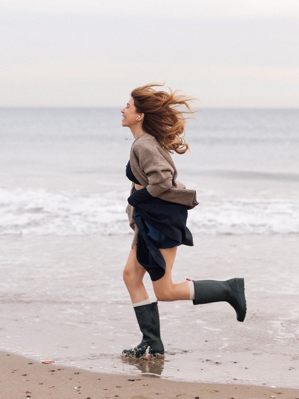 Hunter Women OriginalPlay Tall Rainboots Black 착용 스타일