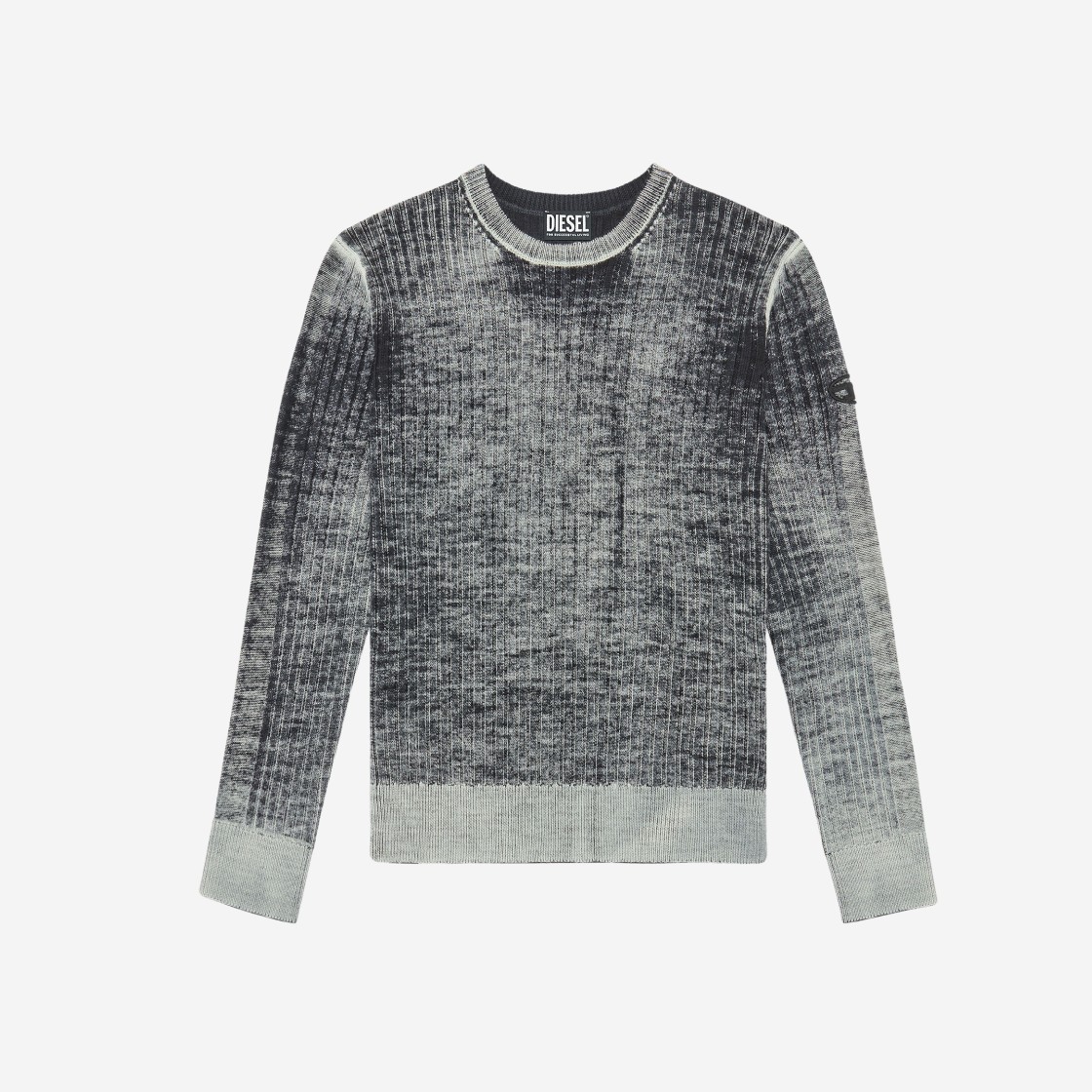 Diesel K-Andelero Printed Wool Jumper Grey 상세 이미지 1