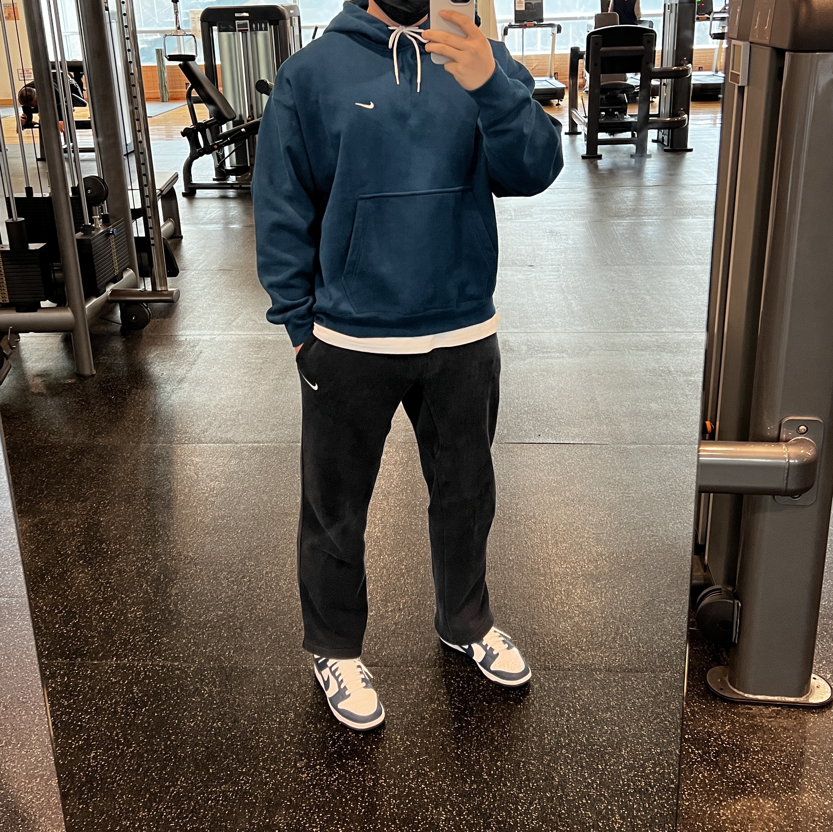 Nike NRG Solo Swoosh Fleece Hoodie Valerian Blue - Asia, Nike Dunk Low Retro Valerian Blue 착용 스타일