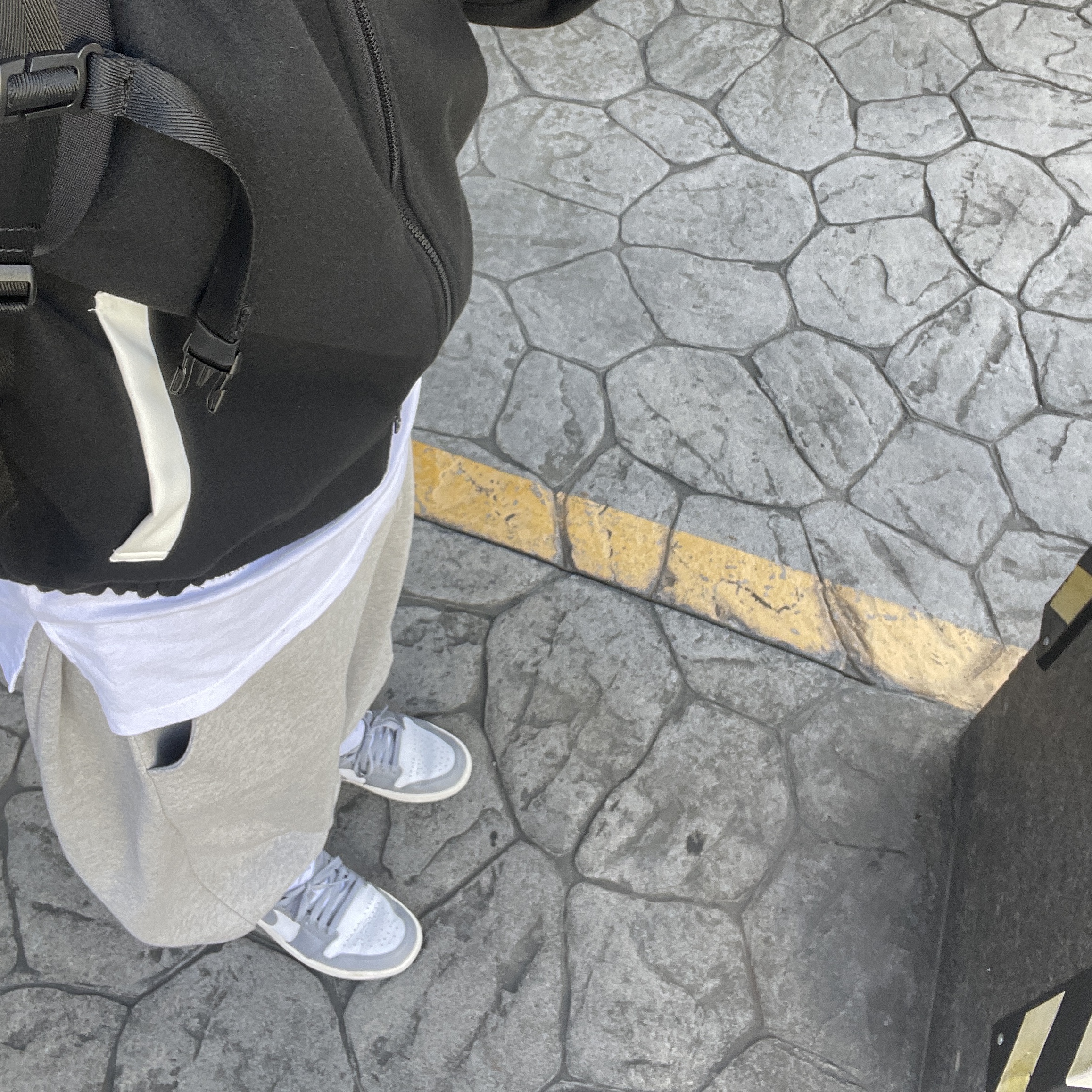 Jordan 1 Low Stealth and White 착용 스타일 - 1