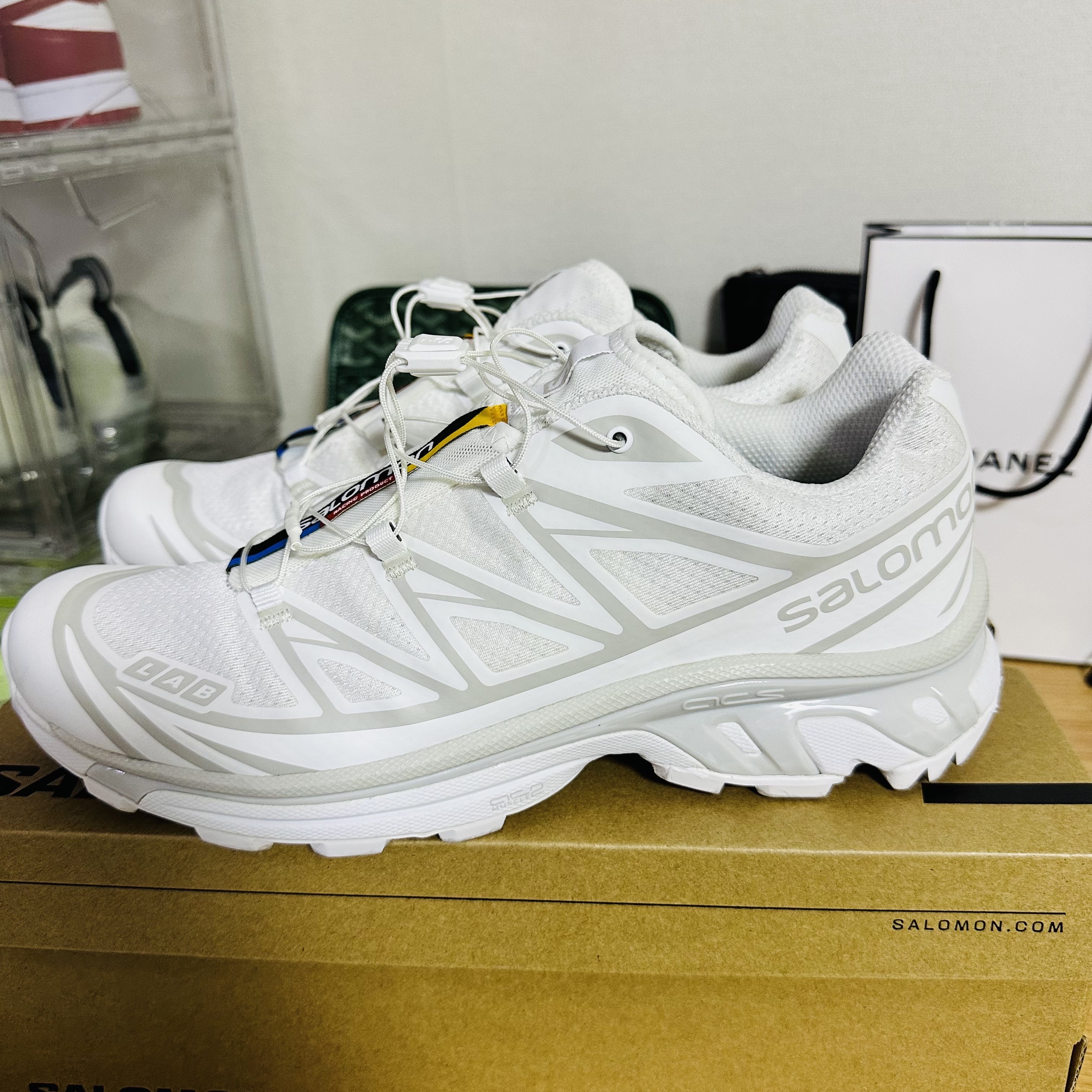 Salomon XT-6 ADV White 착용 스타일