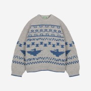 [KREAM 단독] STU Women Nordic Jacquard Sweater Grey