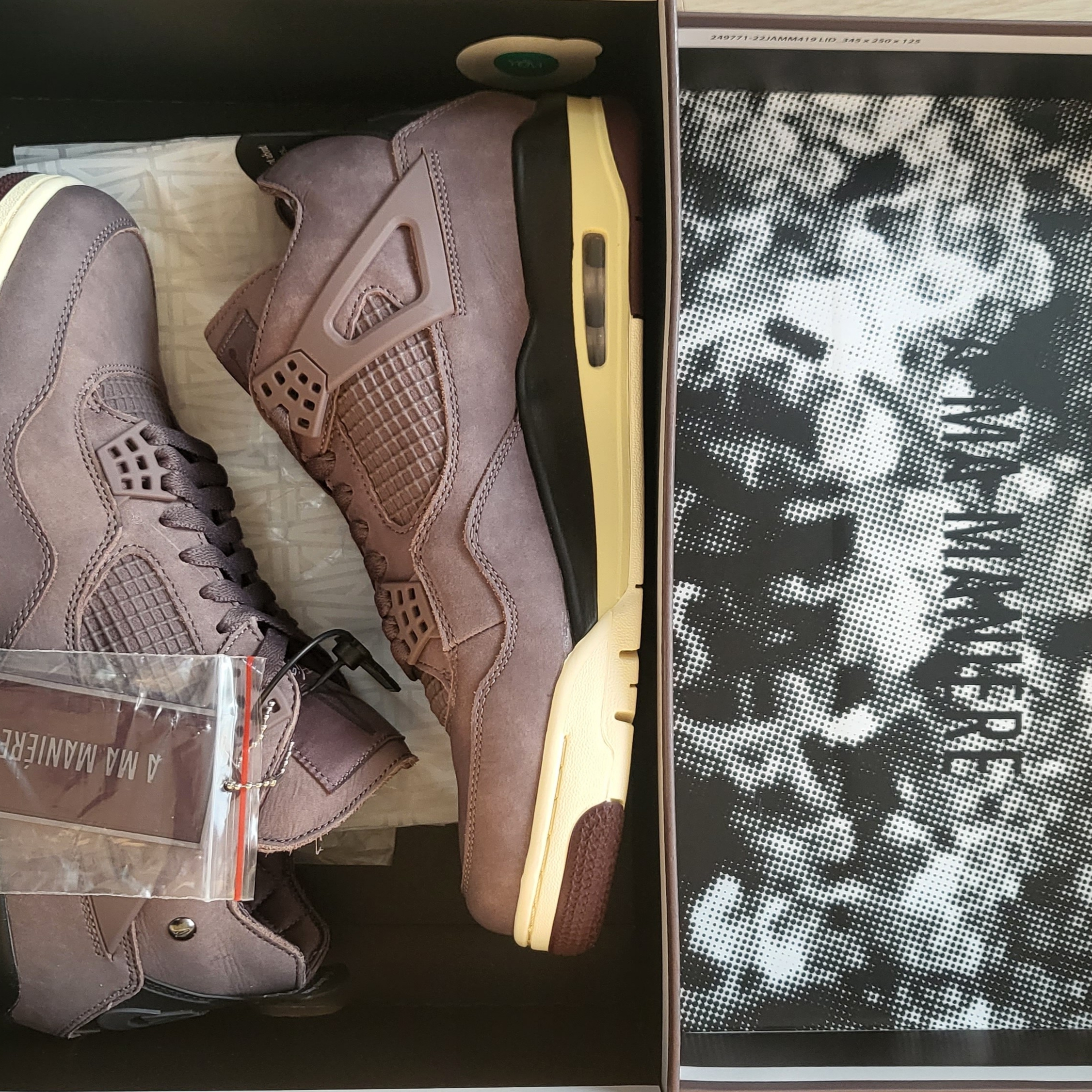 Jordan 4 x A Ma Maniere Retro Violet Ore 착용 스타일 - 2