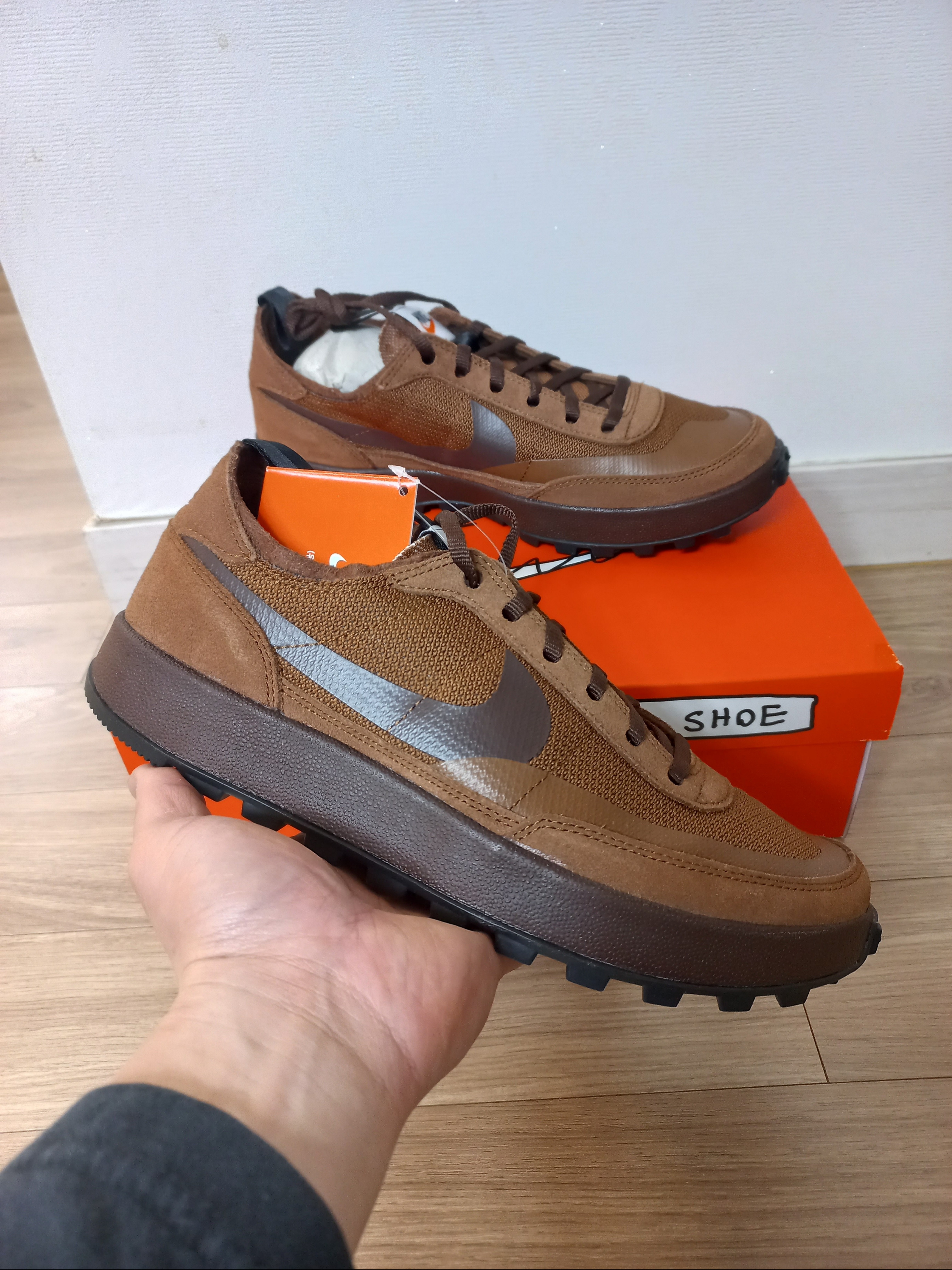 Nike x Tom Sachs General Purpose Shoe Brown 착용 스타일 - 1