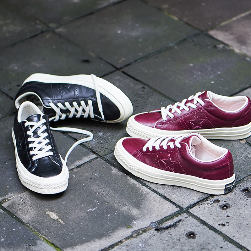 Converse One Star Ox Leather Black 착용 스타일 - 3