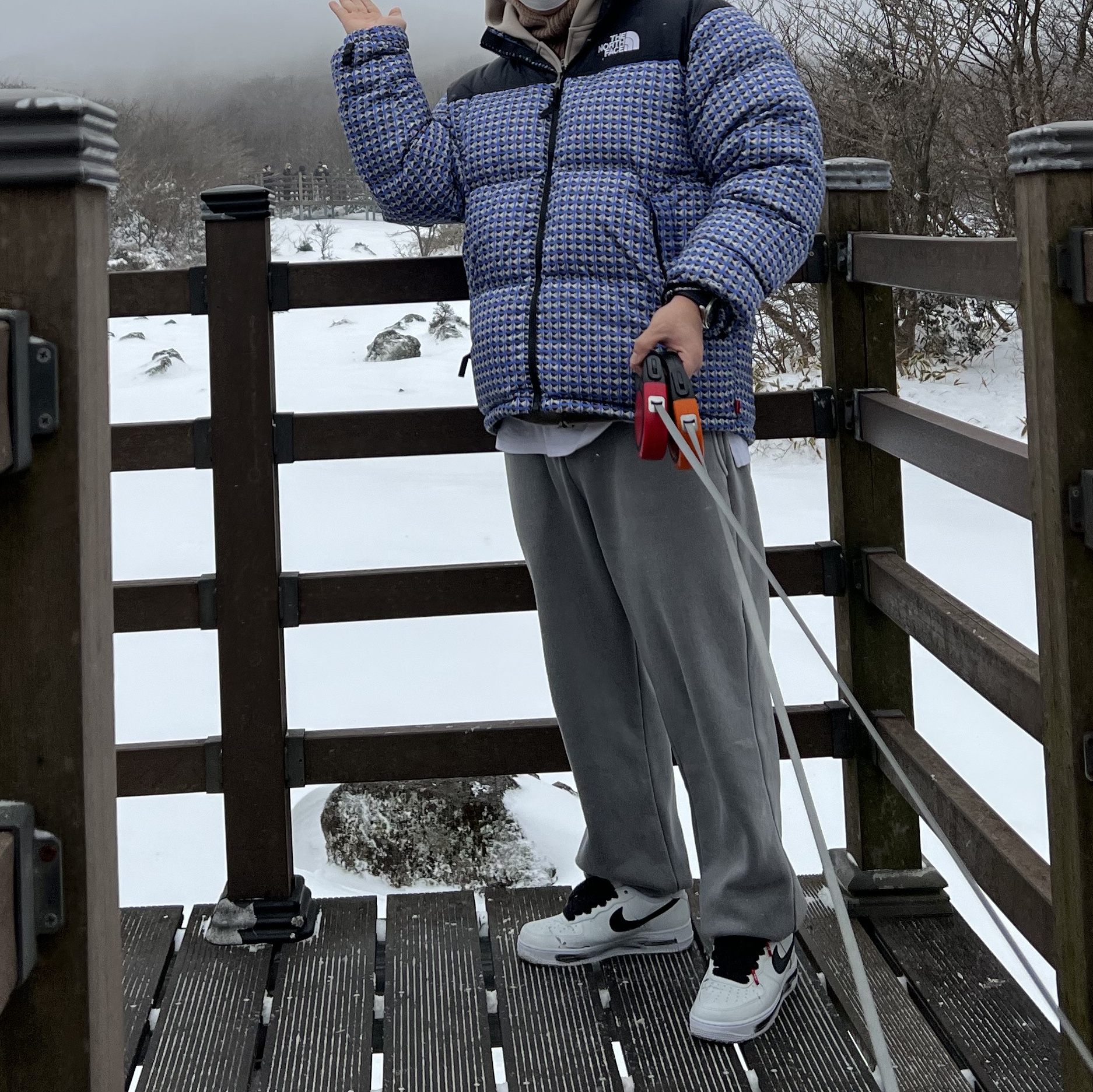 Nike x Peaceminusone Air Force 1 Low Para-Noise 2.0 착용 스타일