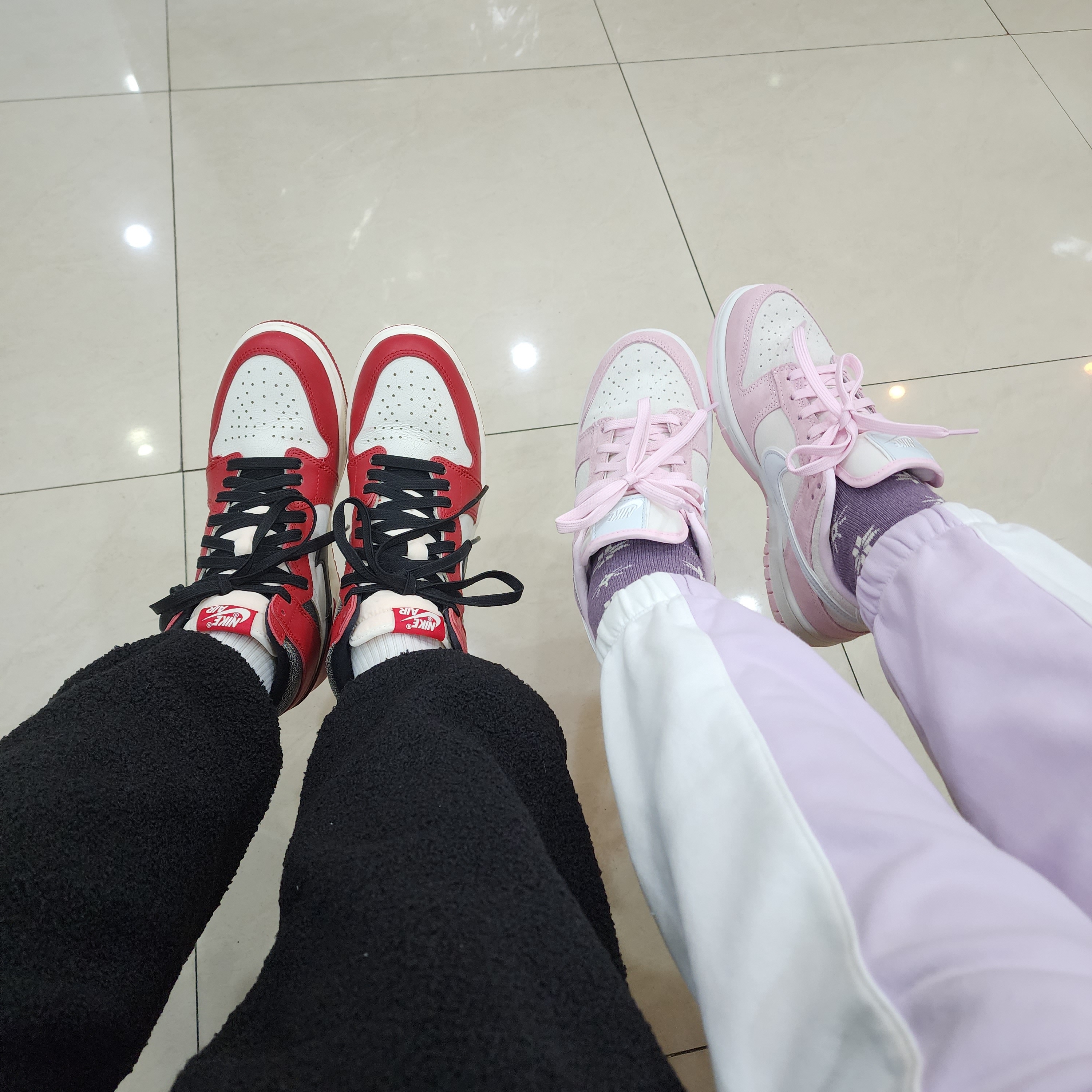 (W) Nike Dunk Low LX Pink Foam 착용 스타일 - 3