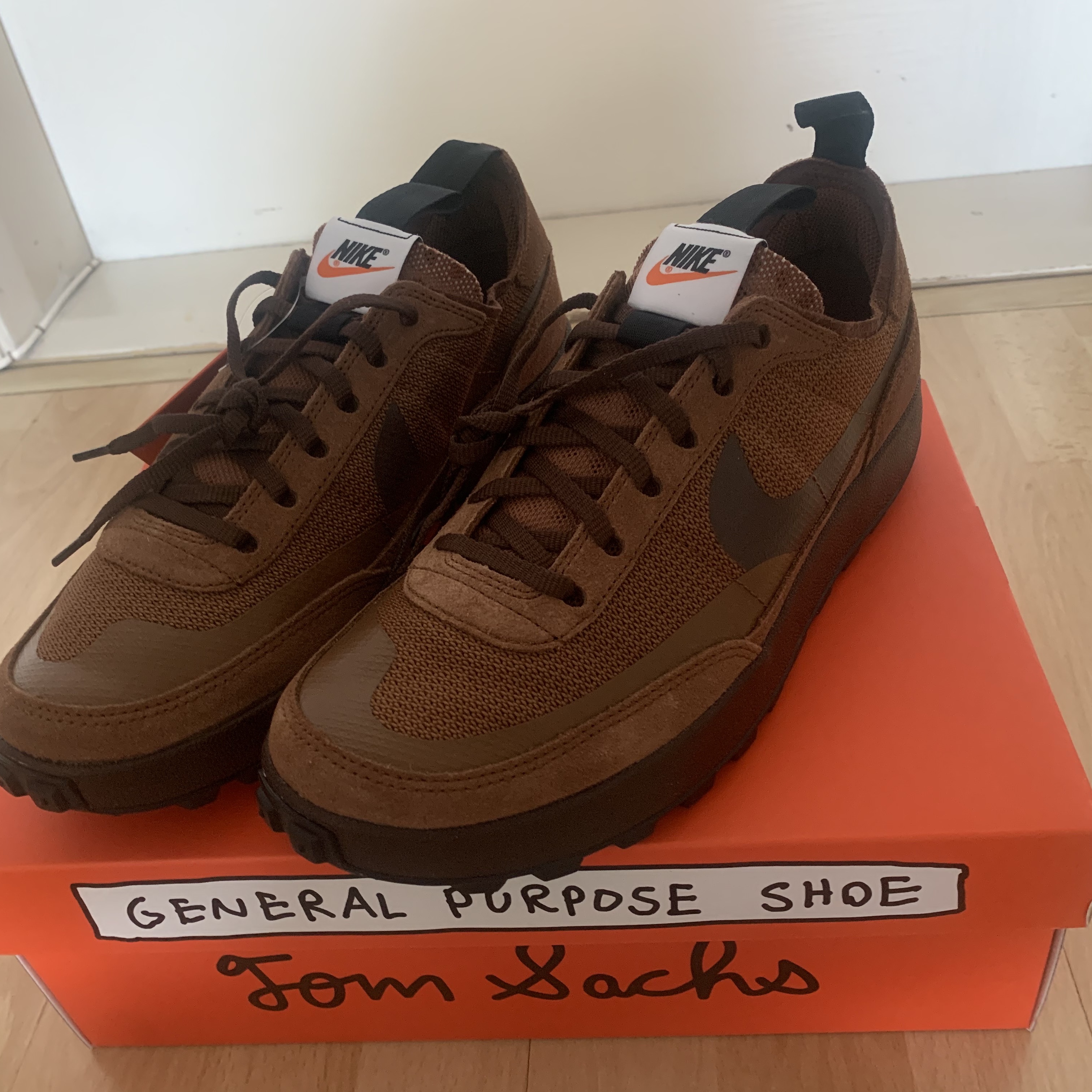 Nike x Tom Sachs General Purpose Shoe Brown 착용 스타일 - 1
