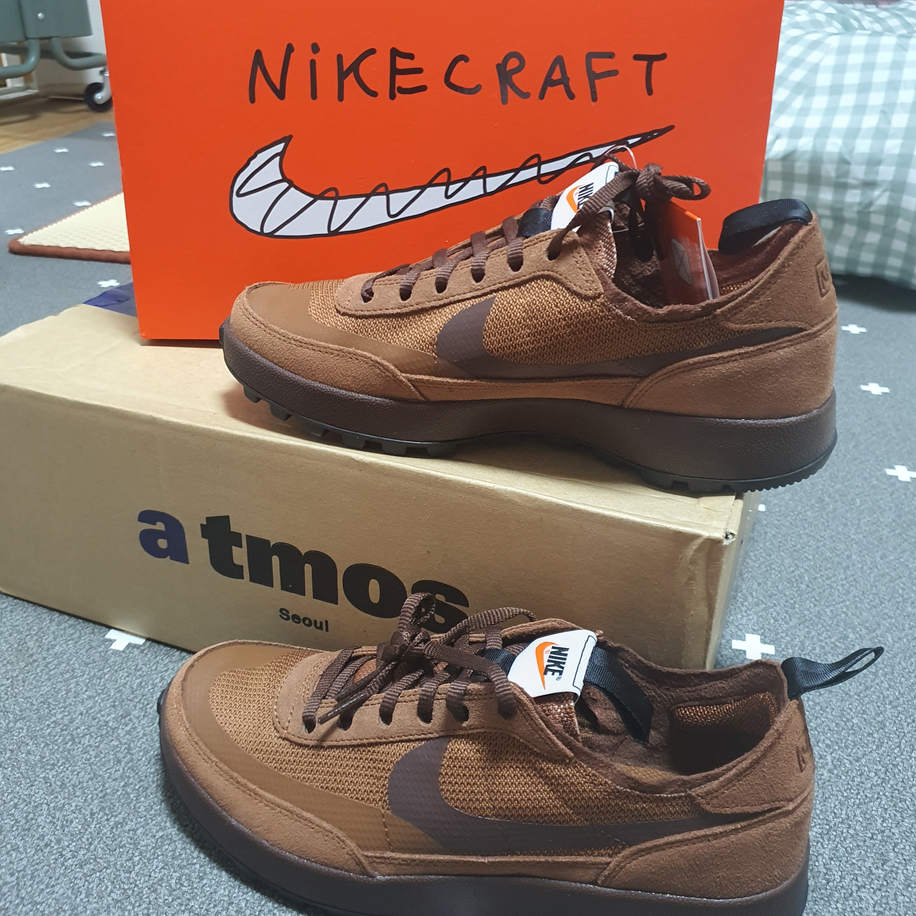 Nike x Tom Sachs General Purpose Shoe Brown 착용 스타일 - 2