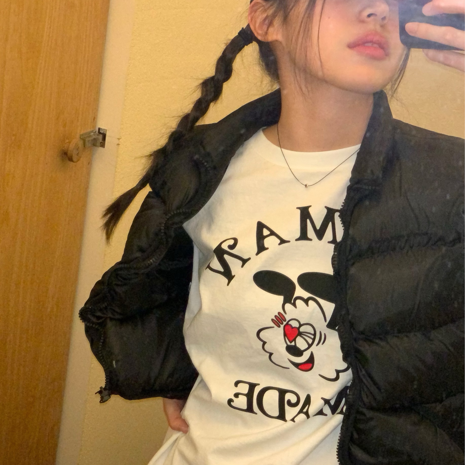 Human Made x Verdy Girls Don't Cry Valentine's Day L/S T-Shirt White 착용 스타일