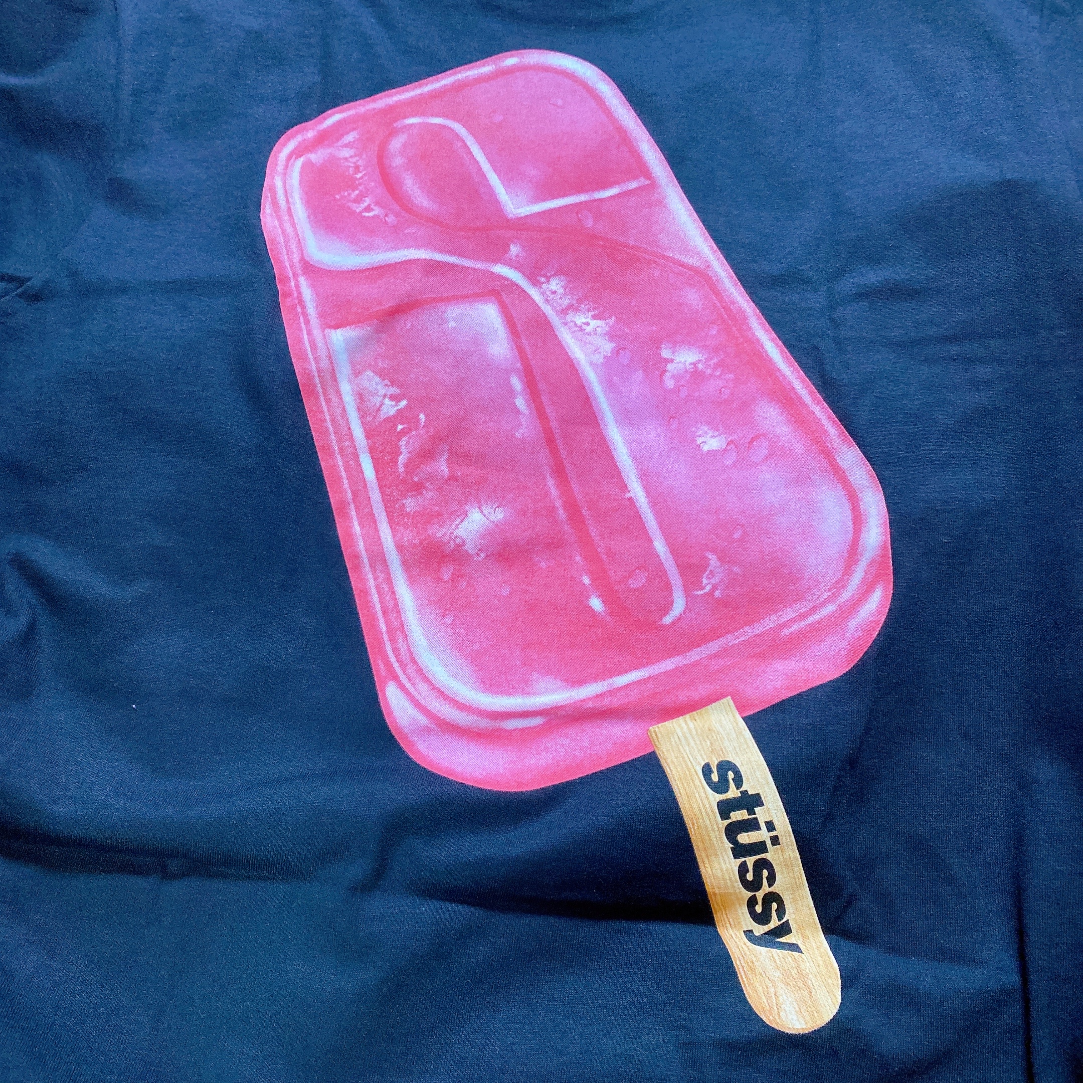 Stussy Popsicle T-Shirt Black, Stussy Popsicle T-Shirt White 착용 스타일 - 2